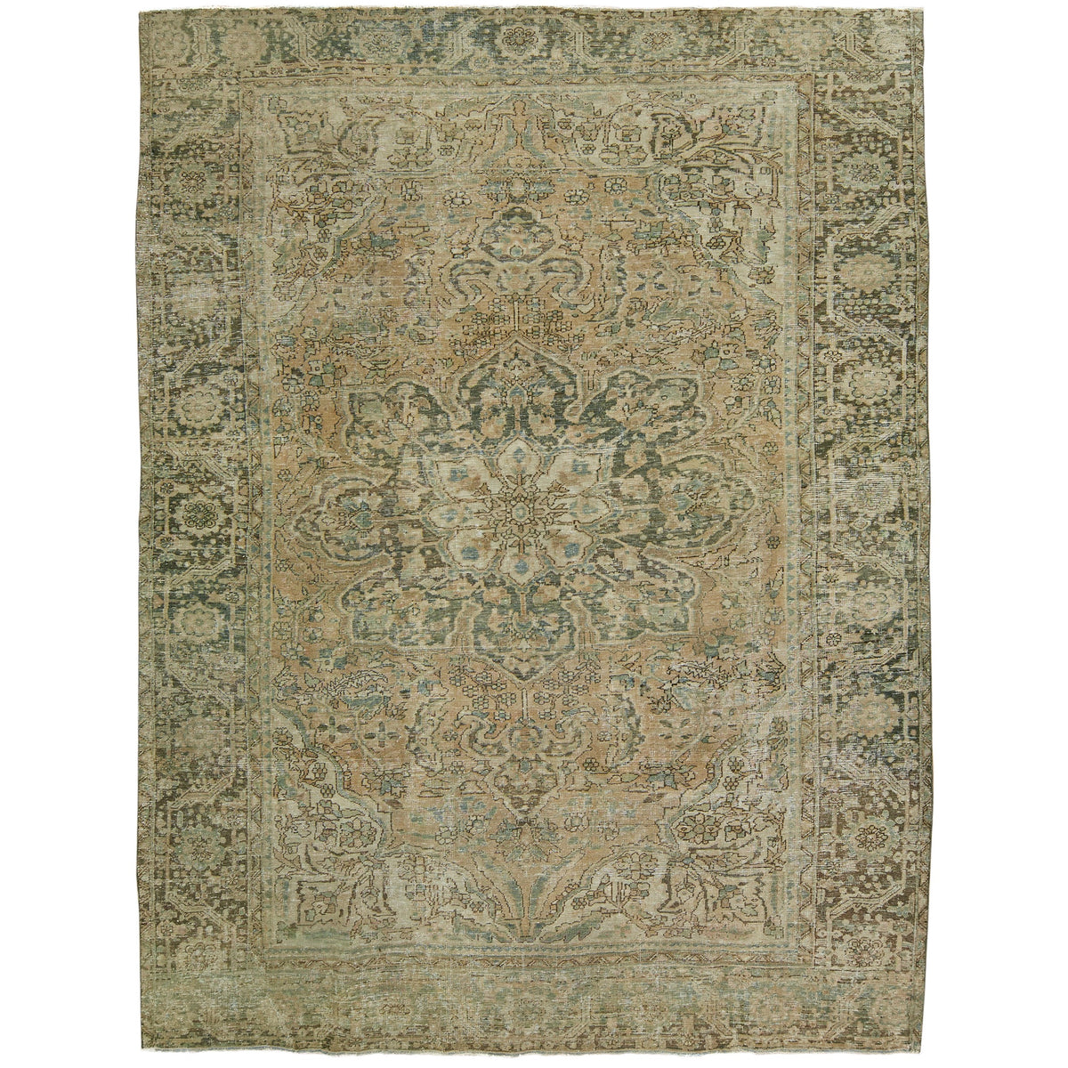 Shian - Orange Opulence in Persian Weaving | Kuden Rugs
