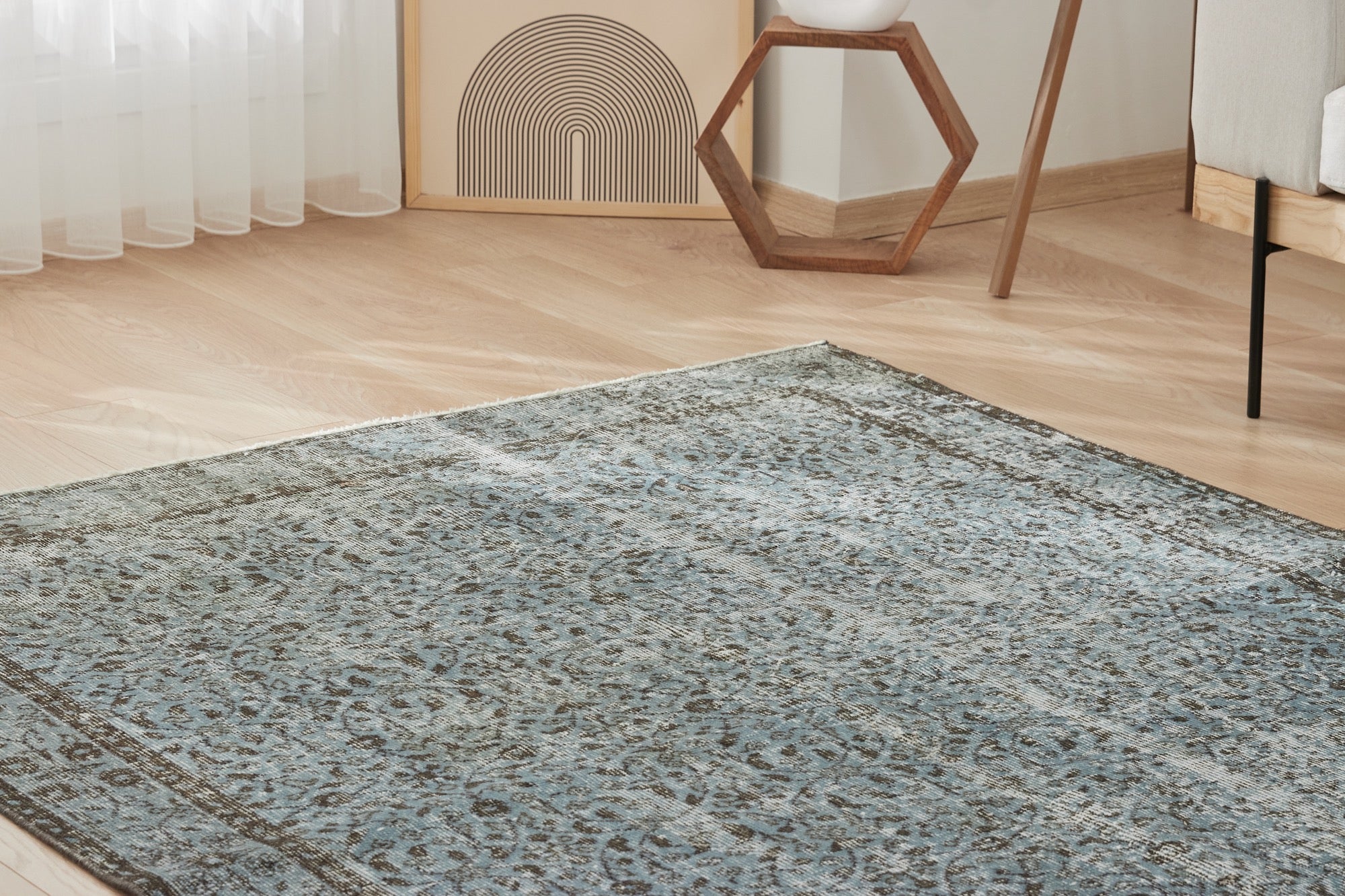 Tahlia | Elegant Low-Pile Wool and Cotton Rug | Kuden Rugs