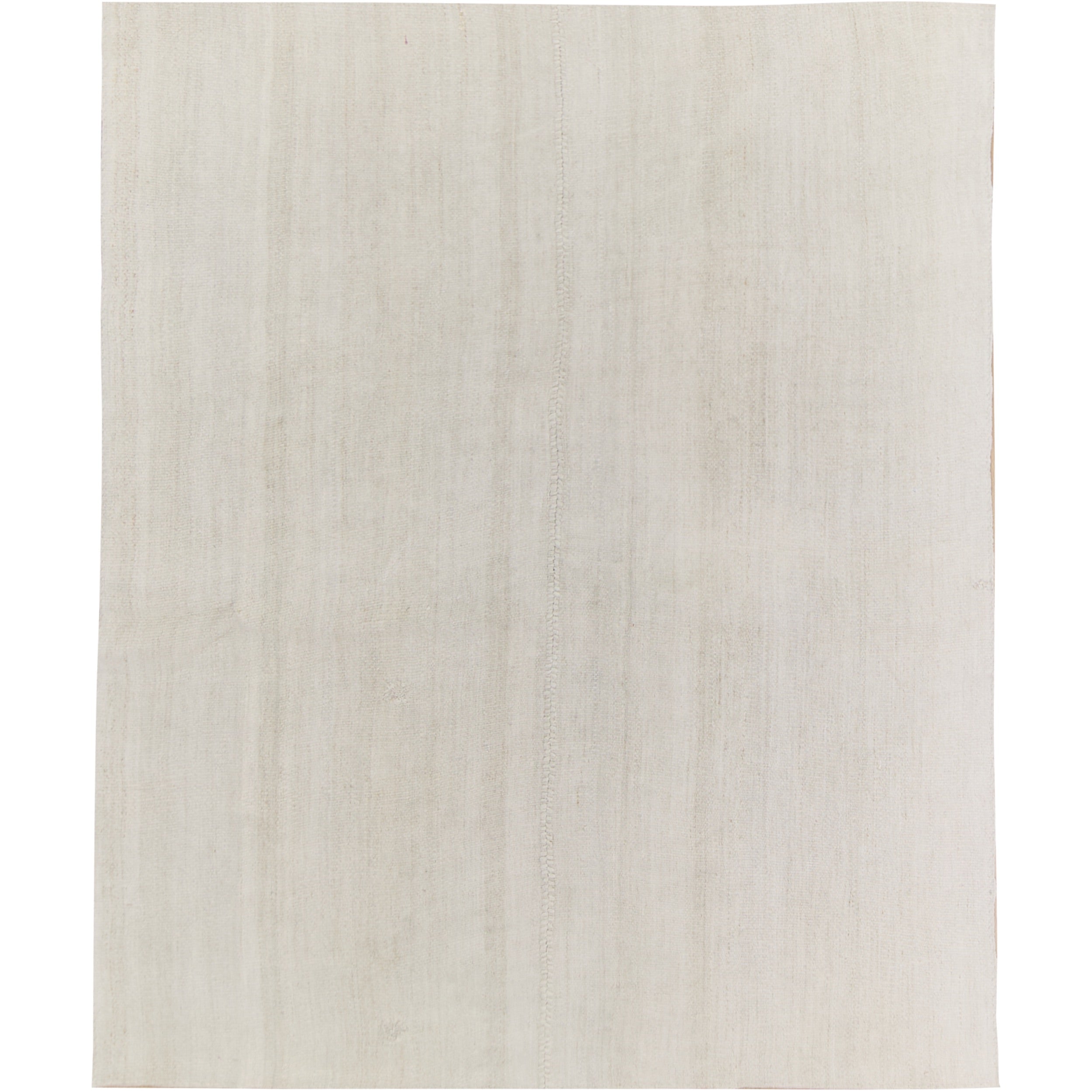 Taruna: A Pristine White Vintage Turkish Hemp Kilim Rug | Kuden Rugs