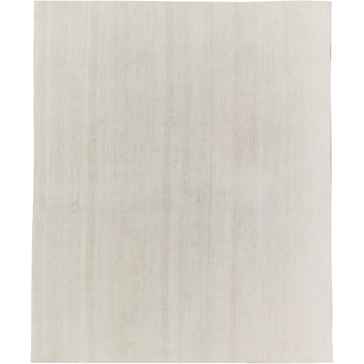 Taruna: A Pristine White Vintage Turkish Hemp Kilim Rug | Kuden Rugs