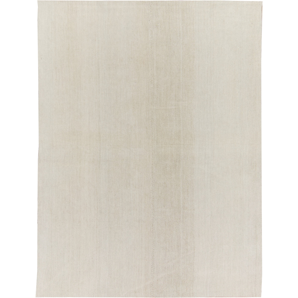 Taves: A Pristine White Vintage Turkish Hemp Kilim Rug | Kuden Rugs