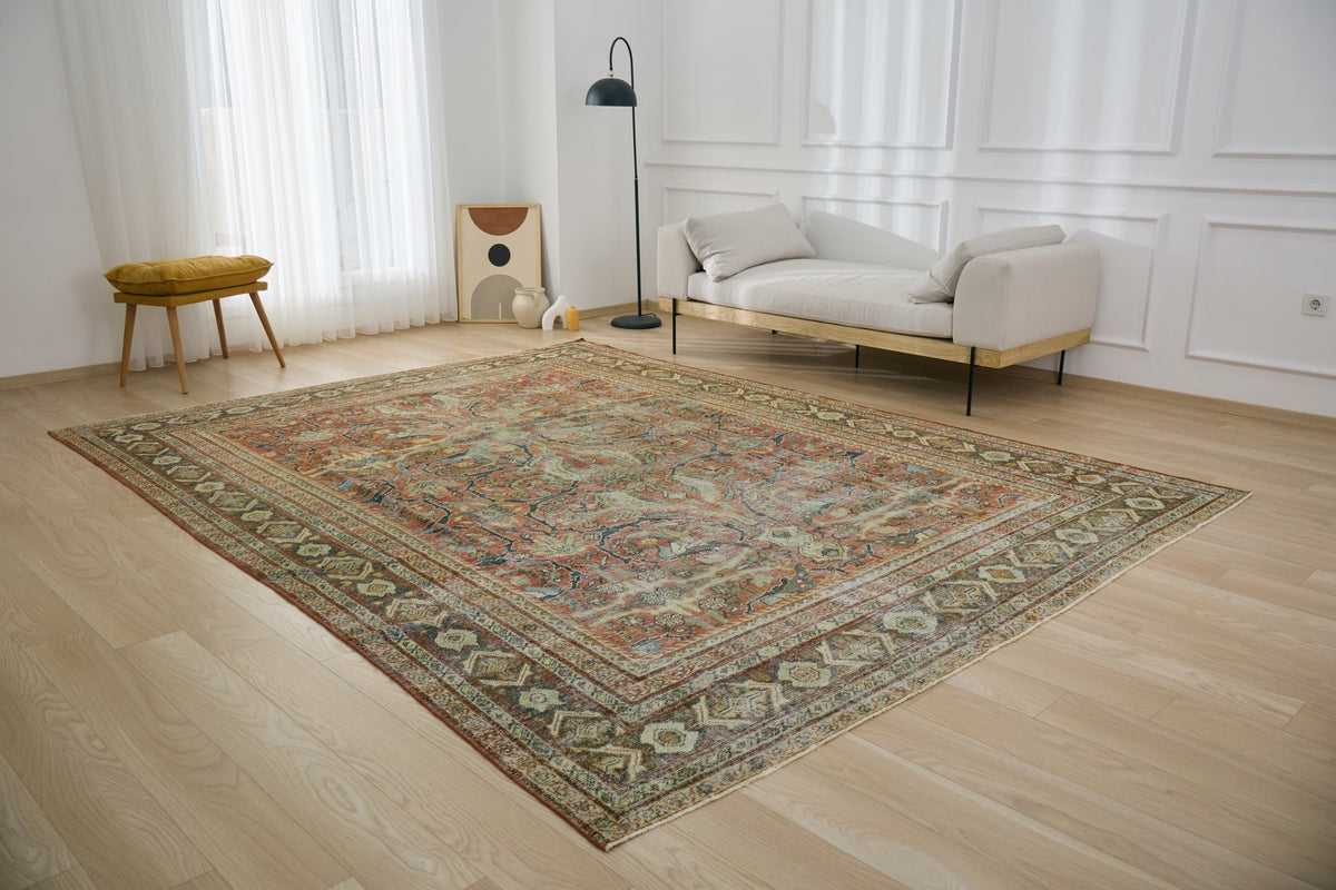 Thalia - Red All-Over Pattern Sophistication | Kuden Rugs