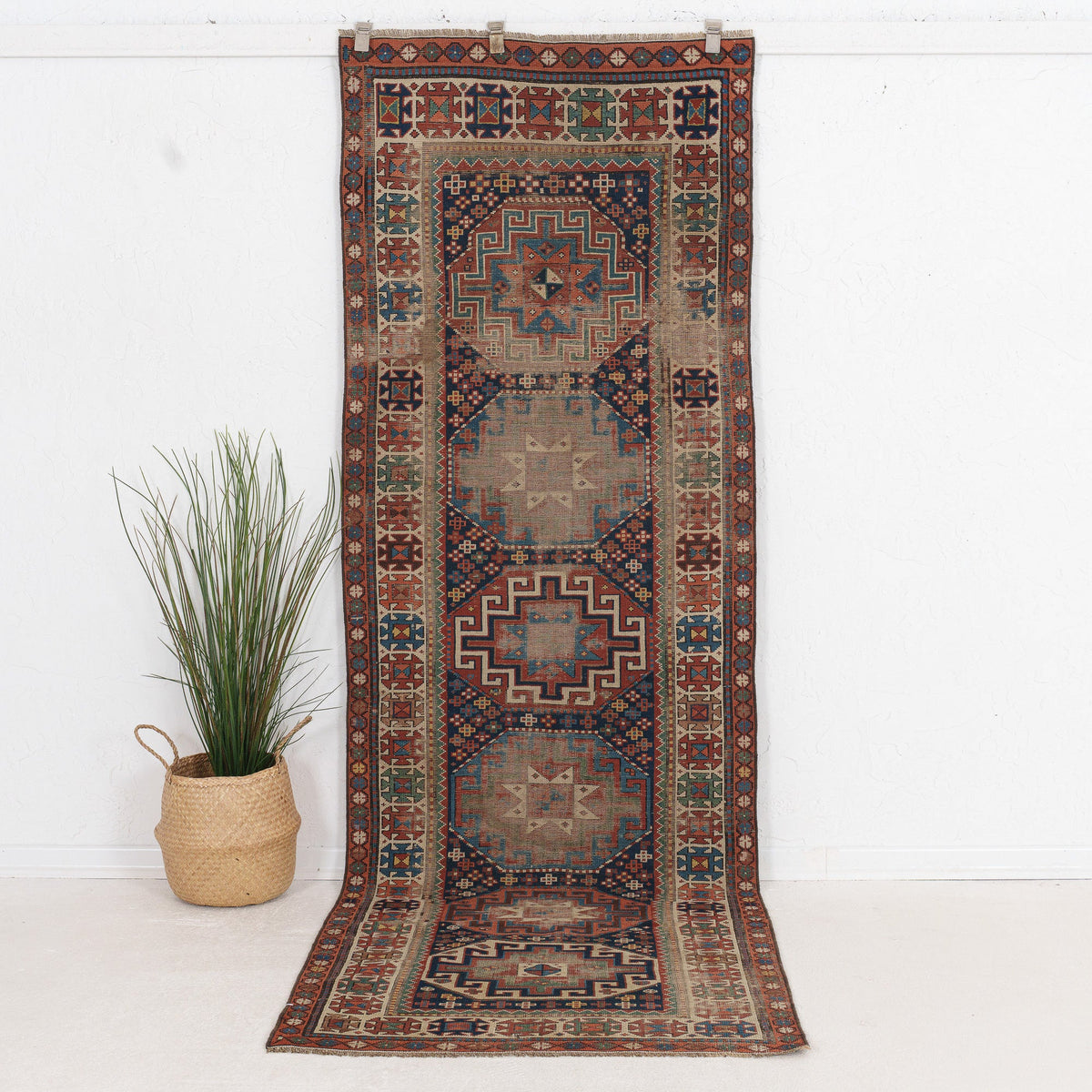 Elanena - Vintage Kazak Runner Rug