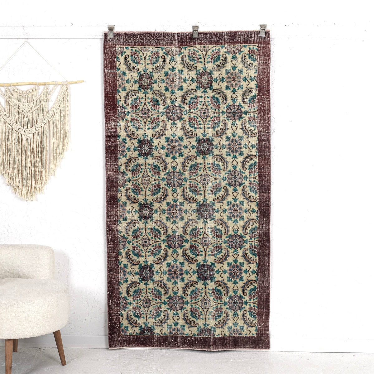 Clarinda - Turkish Rug, Authentic and Vintage