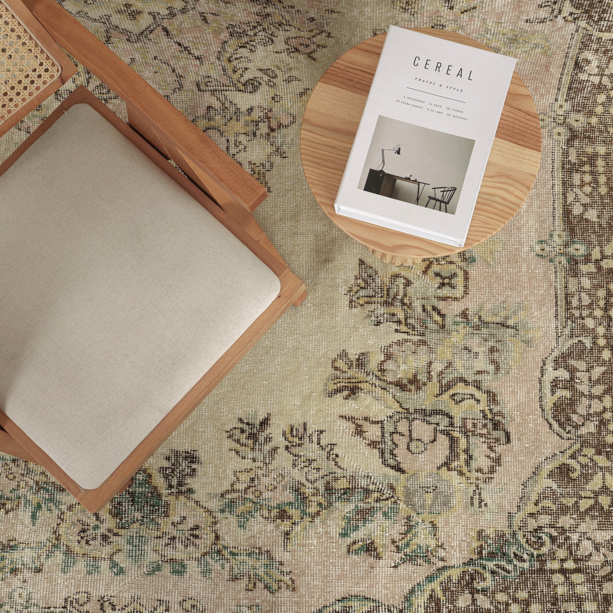 6x10 area rug with beautiful beige hues, from turkish