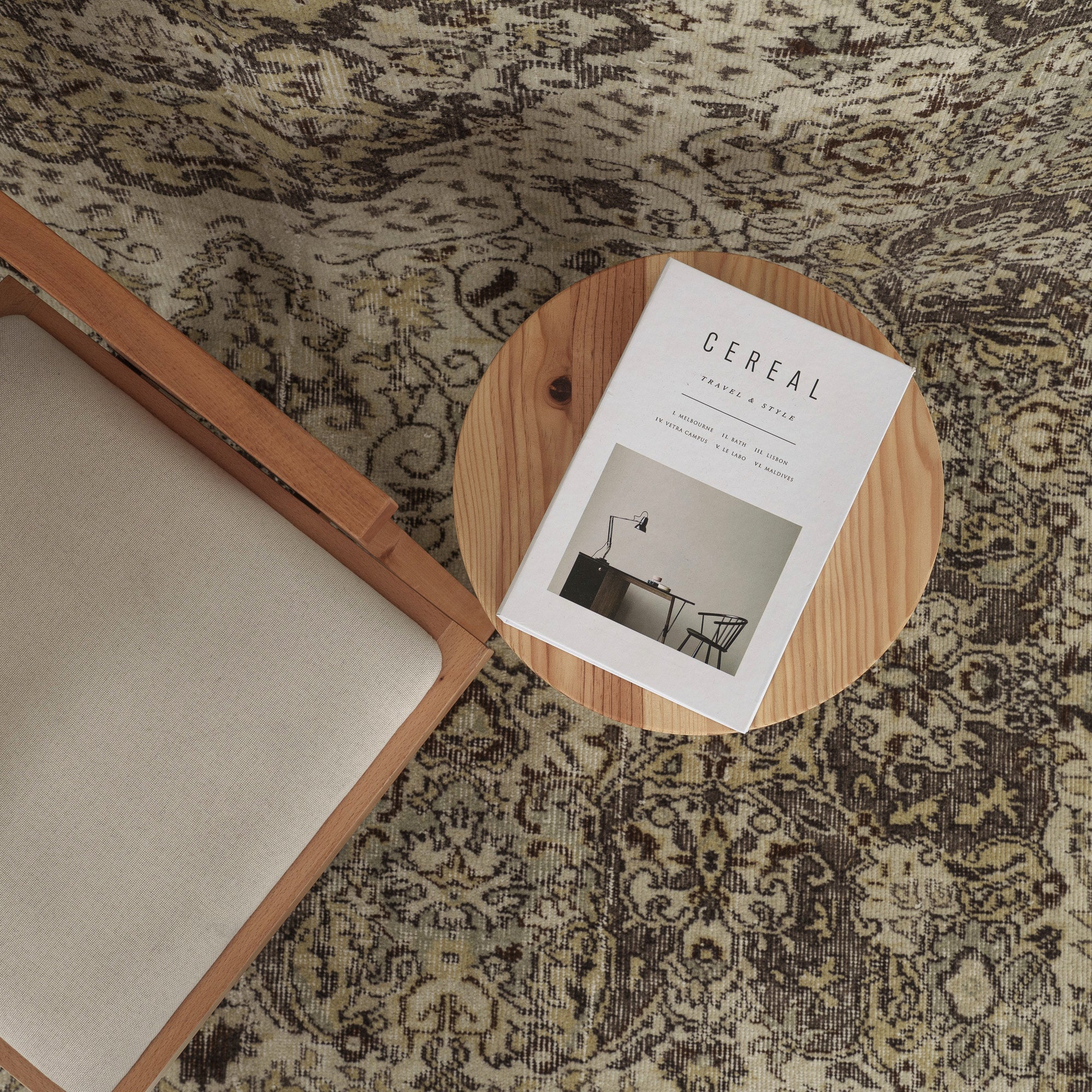 6x9 area rug with beautiful beige hues, from turkish