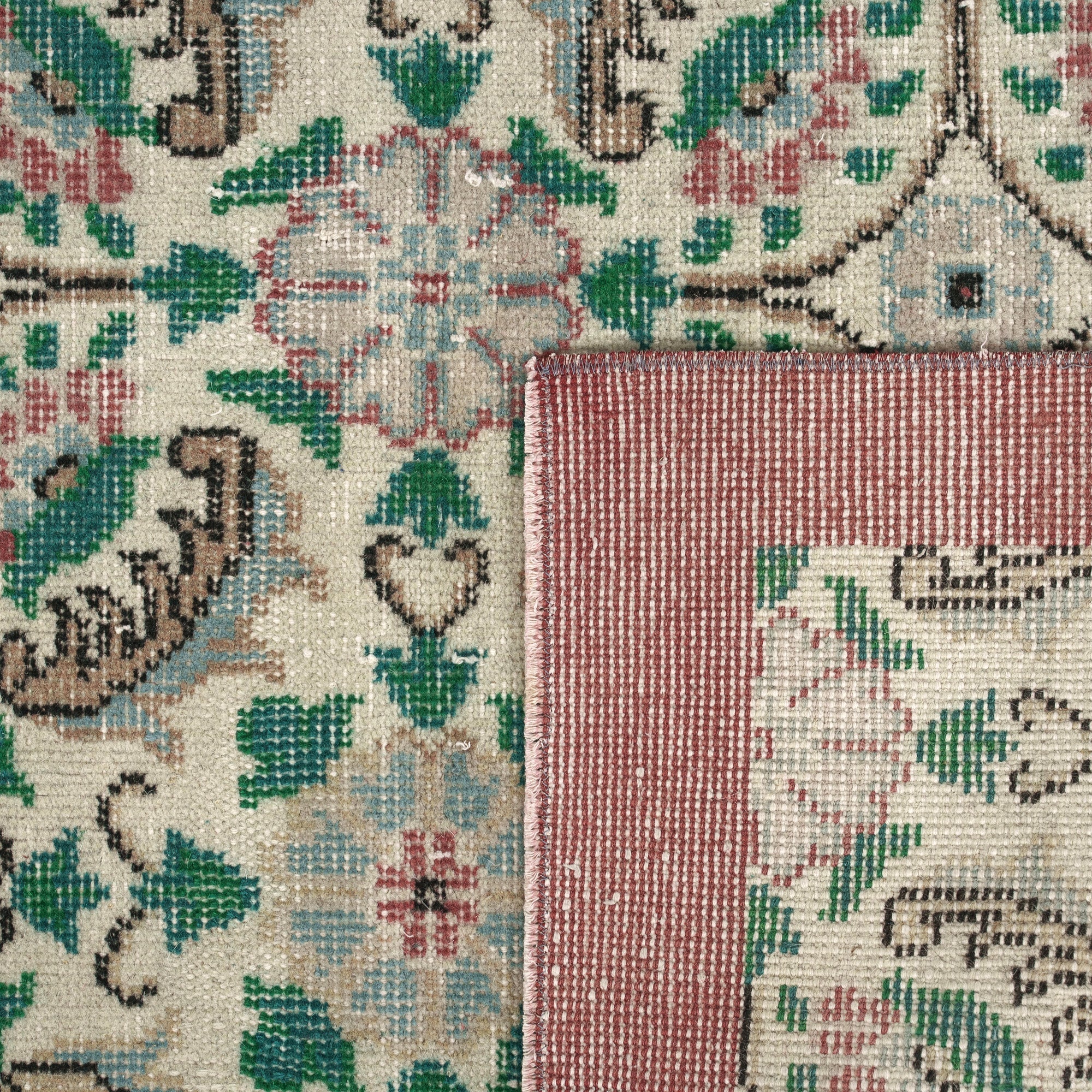 Carmine - Turkish Rug, Vintage Charm for Modern Spaces
