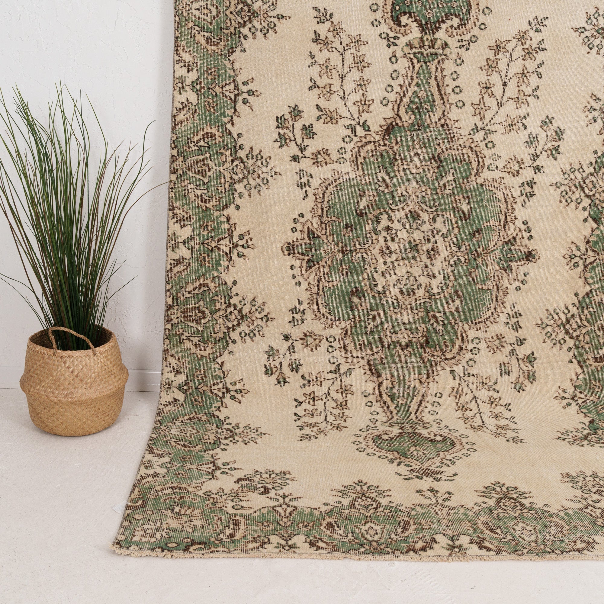 Medium Green Antique Rug