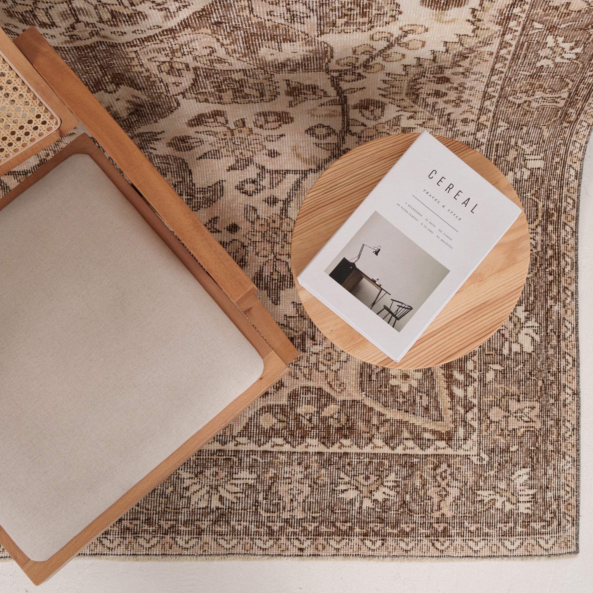 5x9 Beige Turkish Rug