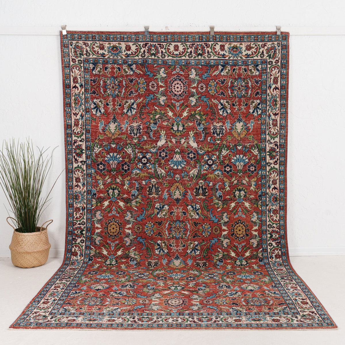 Large Blue Antique Rug