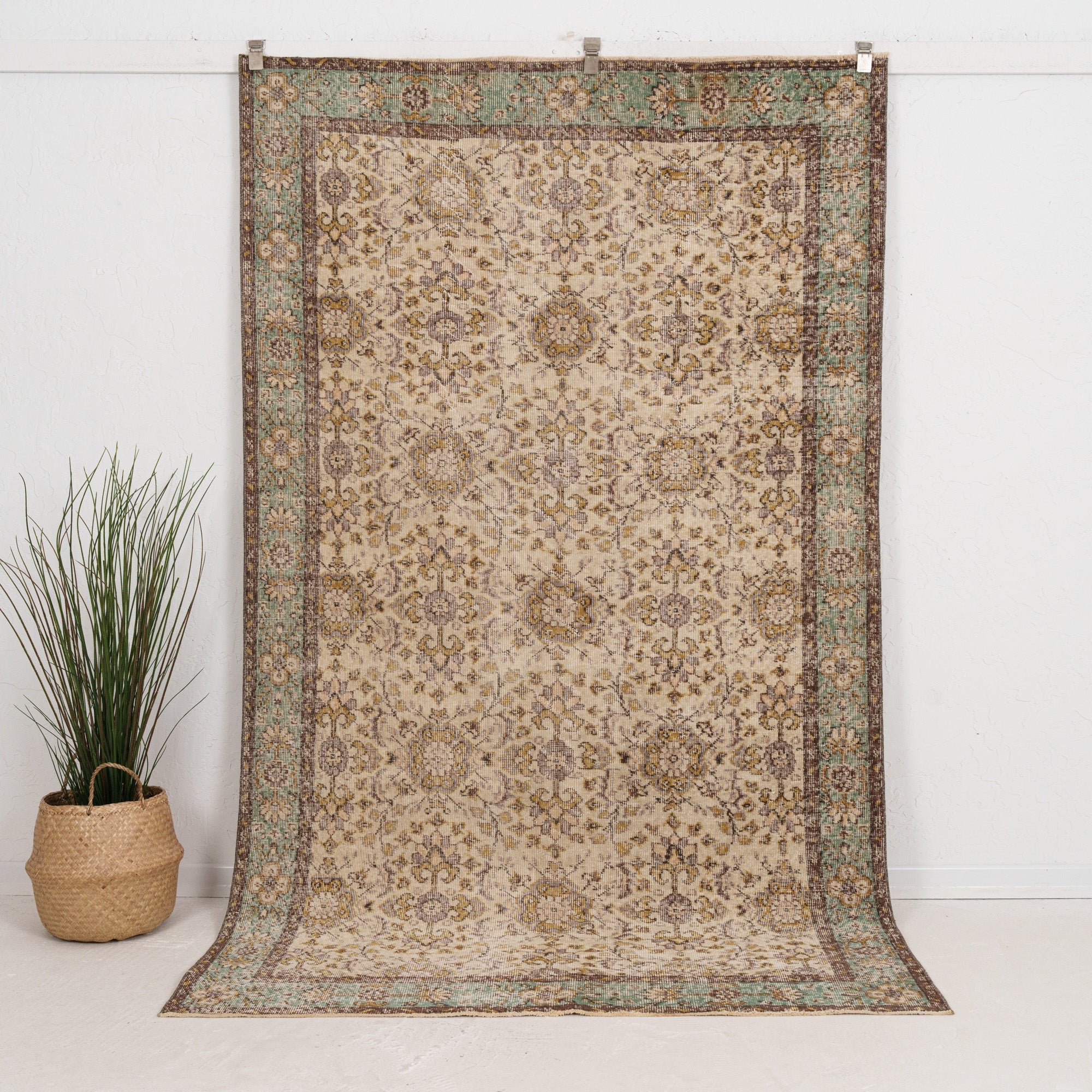 Medium Green Antique Rug