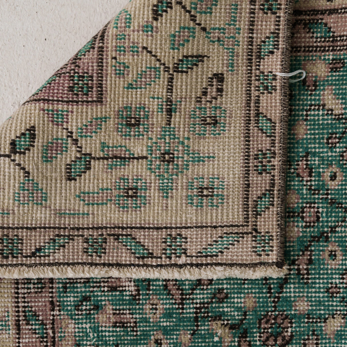 Geometric 5x8 Green Rug