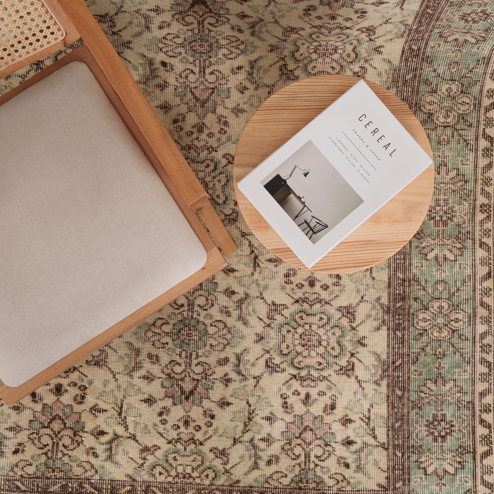 7x10 Beige Turkish Rug