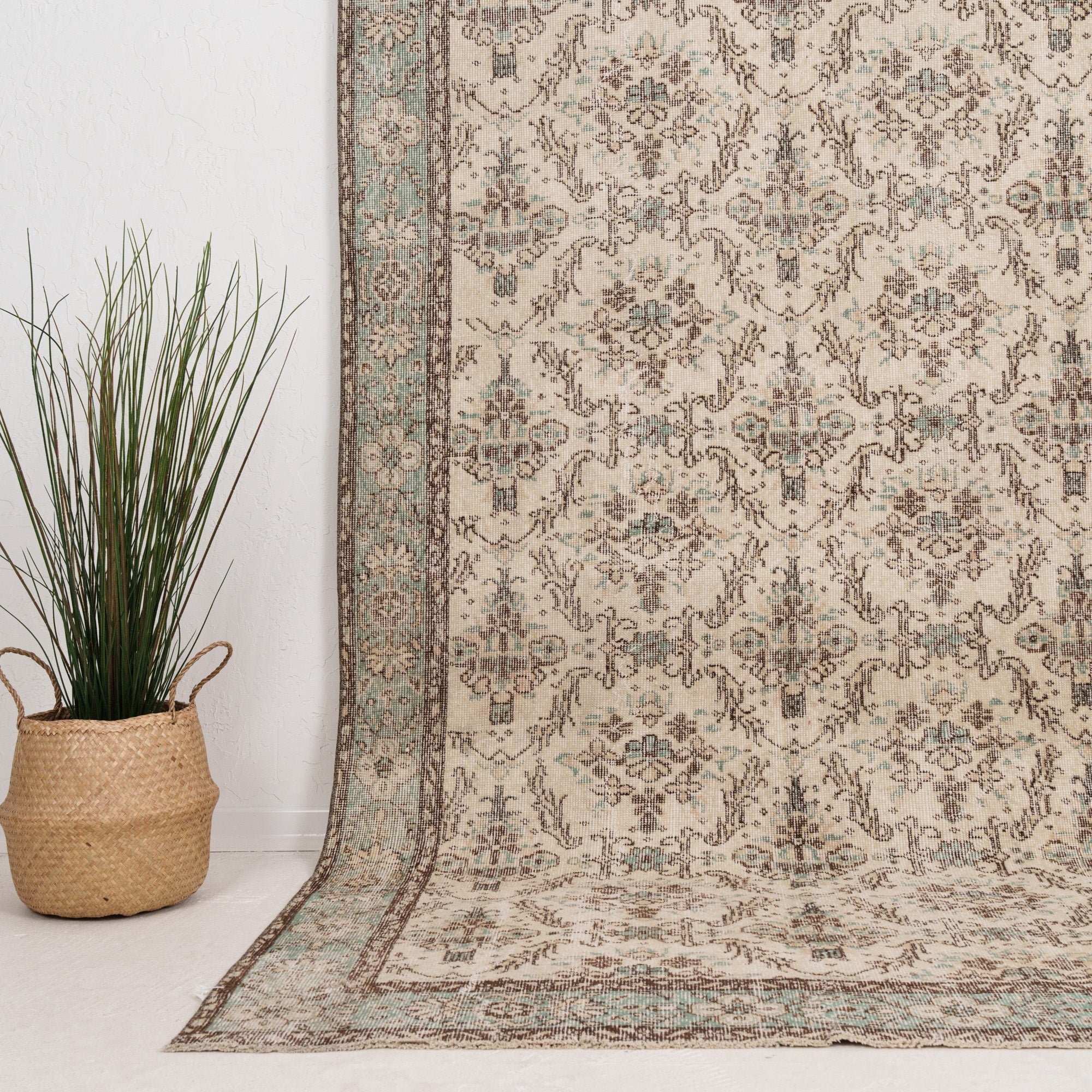 Medium Green Antique Rug