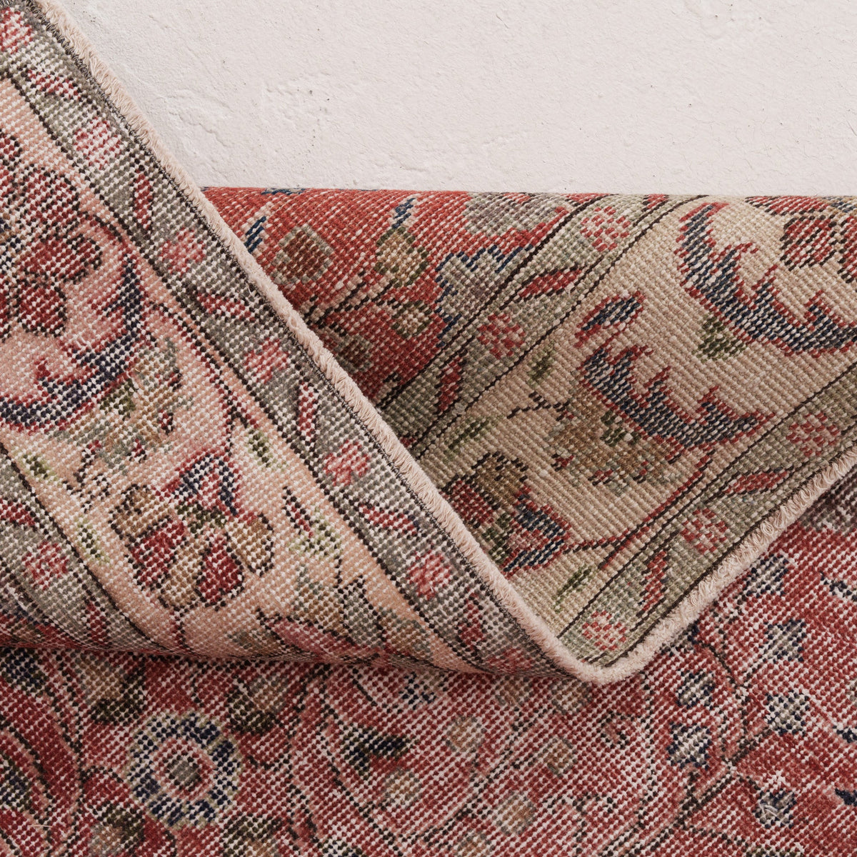 Geometric 5x10 Red Rug