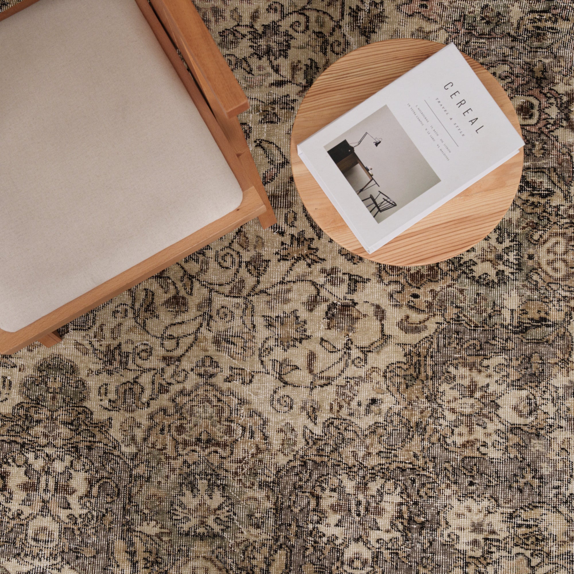 7x10 Beige Turkish Rug