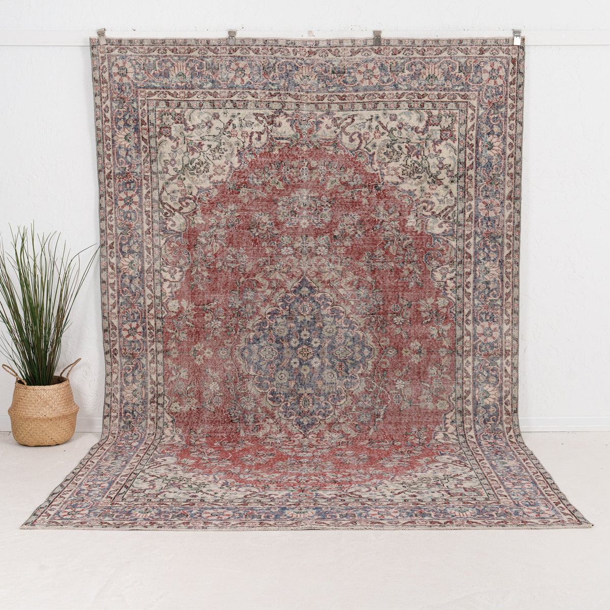 Large Blue Antique Rug