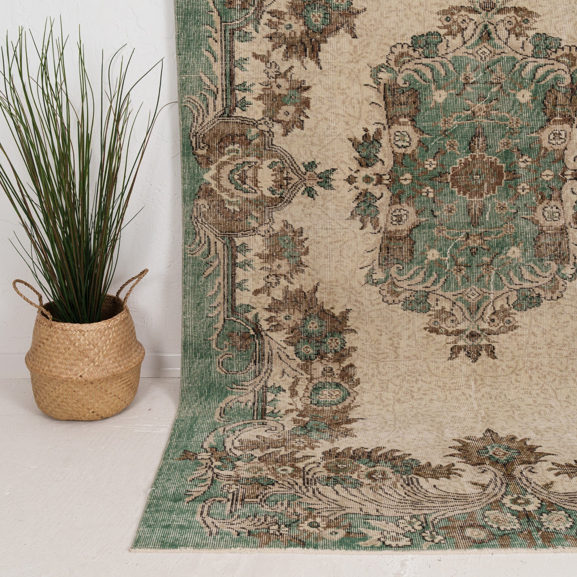 Medium Green Antique Rug
