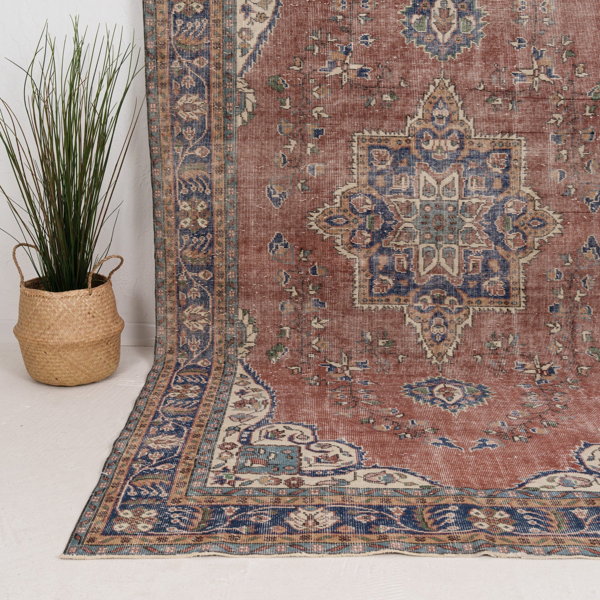 Large Blue Antique Rug