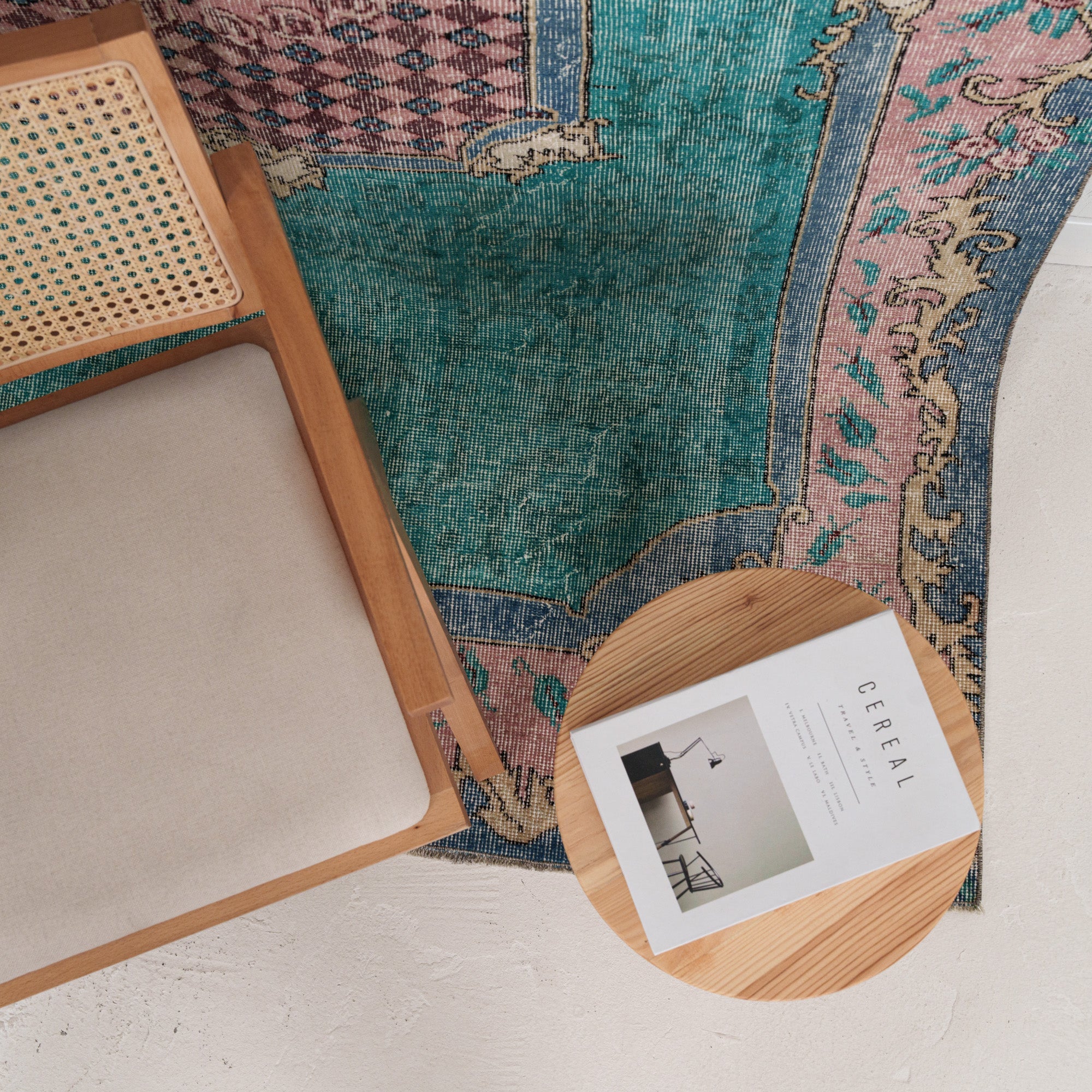 5x8 Blue Turkish Rug