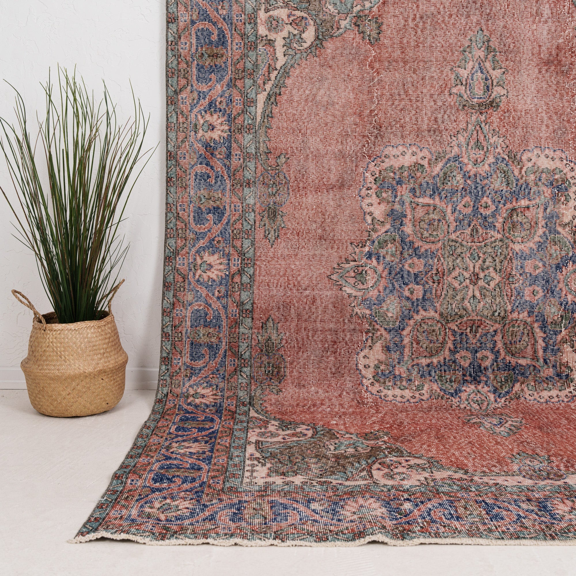 Large Blue Antique Rug