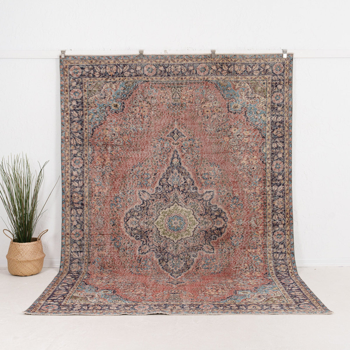Large Blue Antique Rug