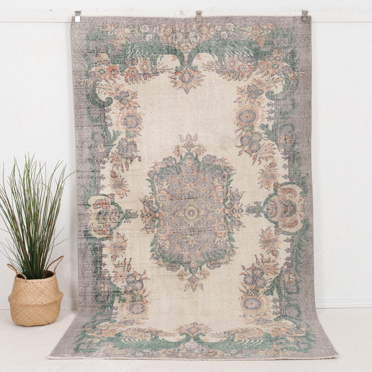 Medium Green Antique Rug