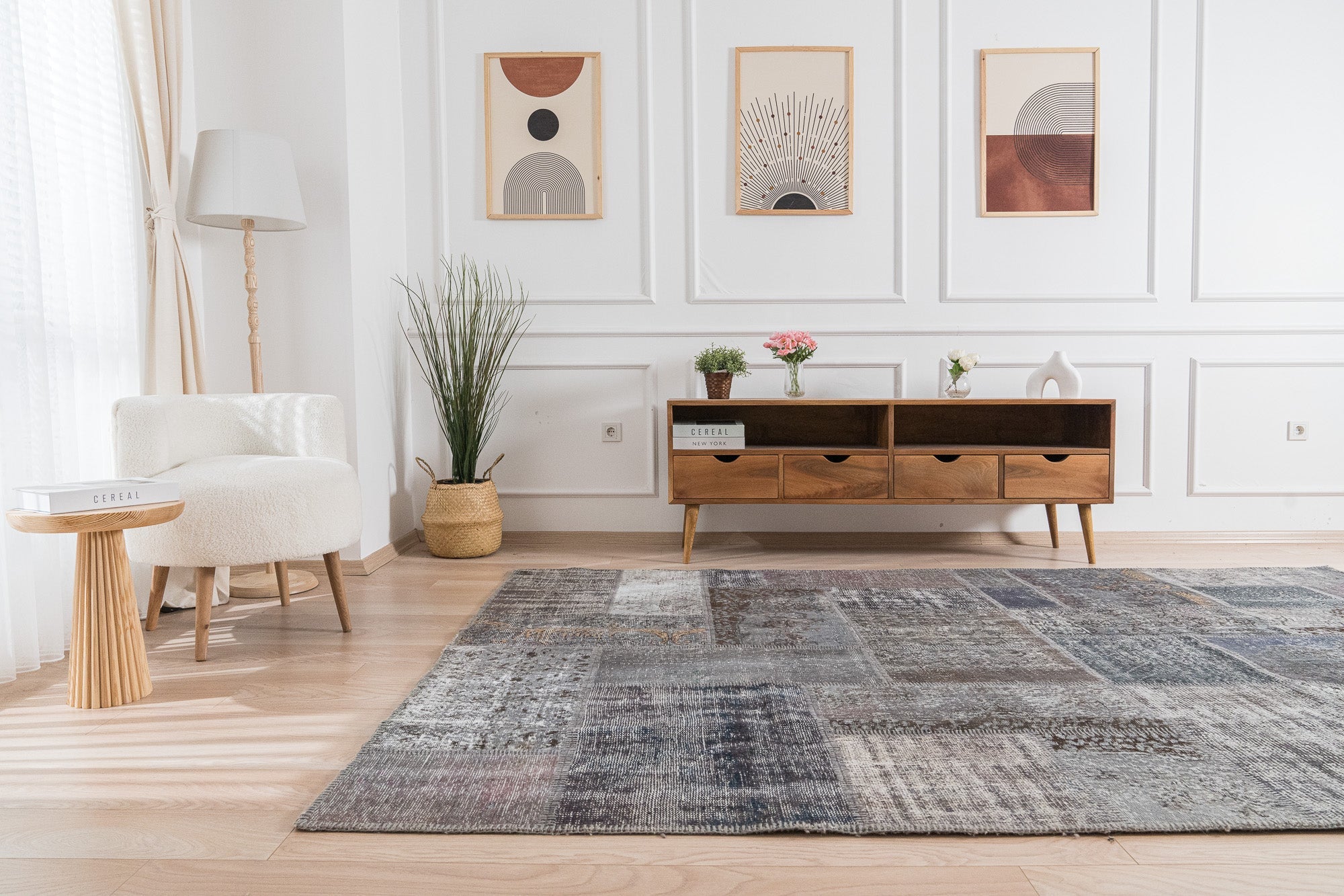 Irvette - Turkish Rug, Vintage Charm for Modern Spaces