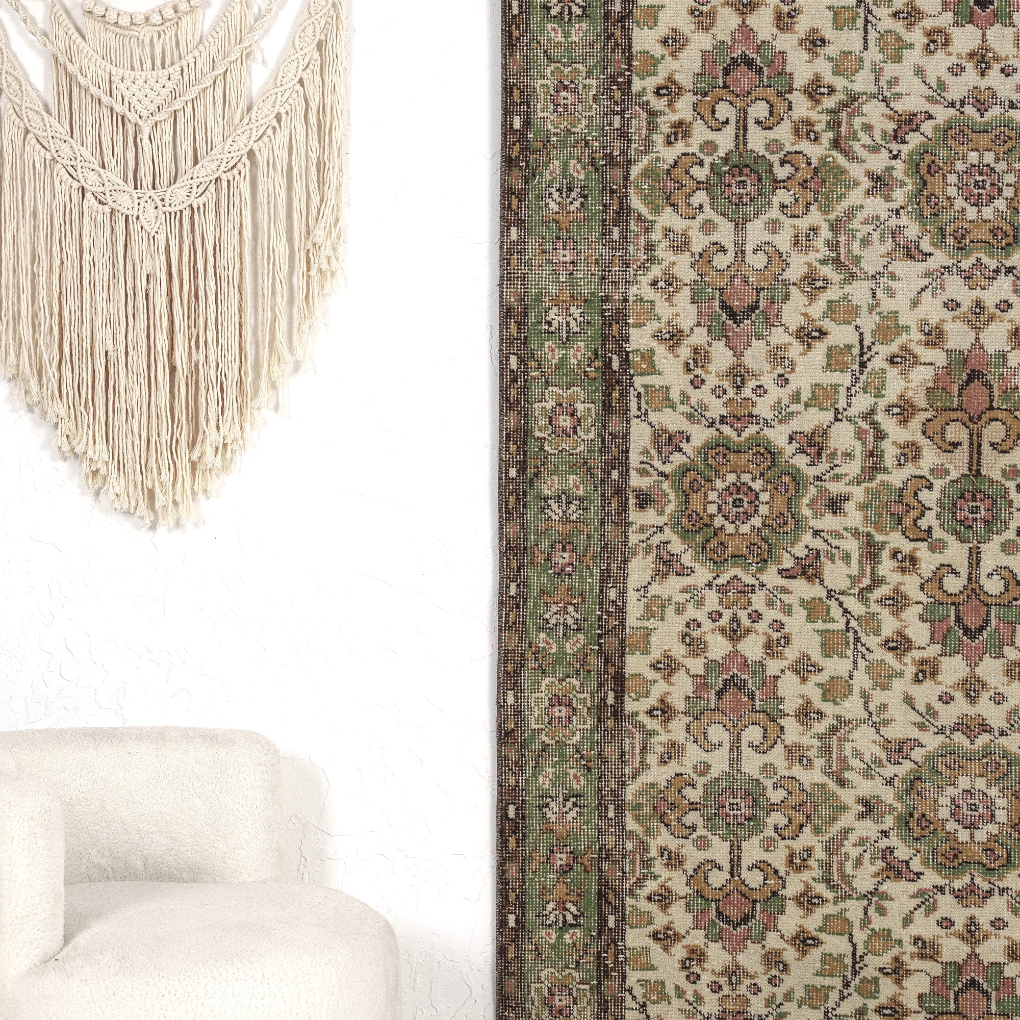 Linnaea - Turkish Rug, Vintage Charm for Modern Spaces