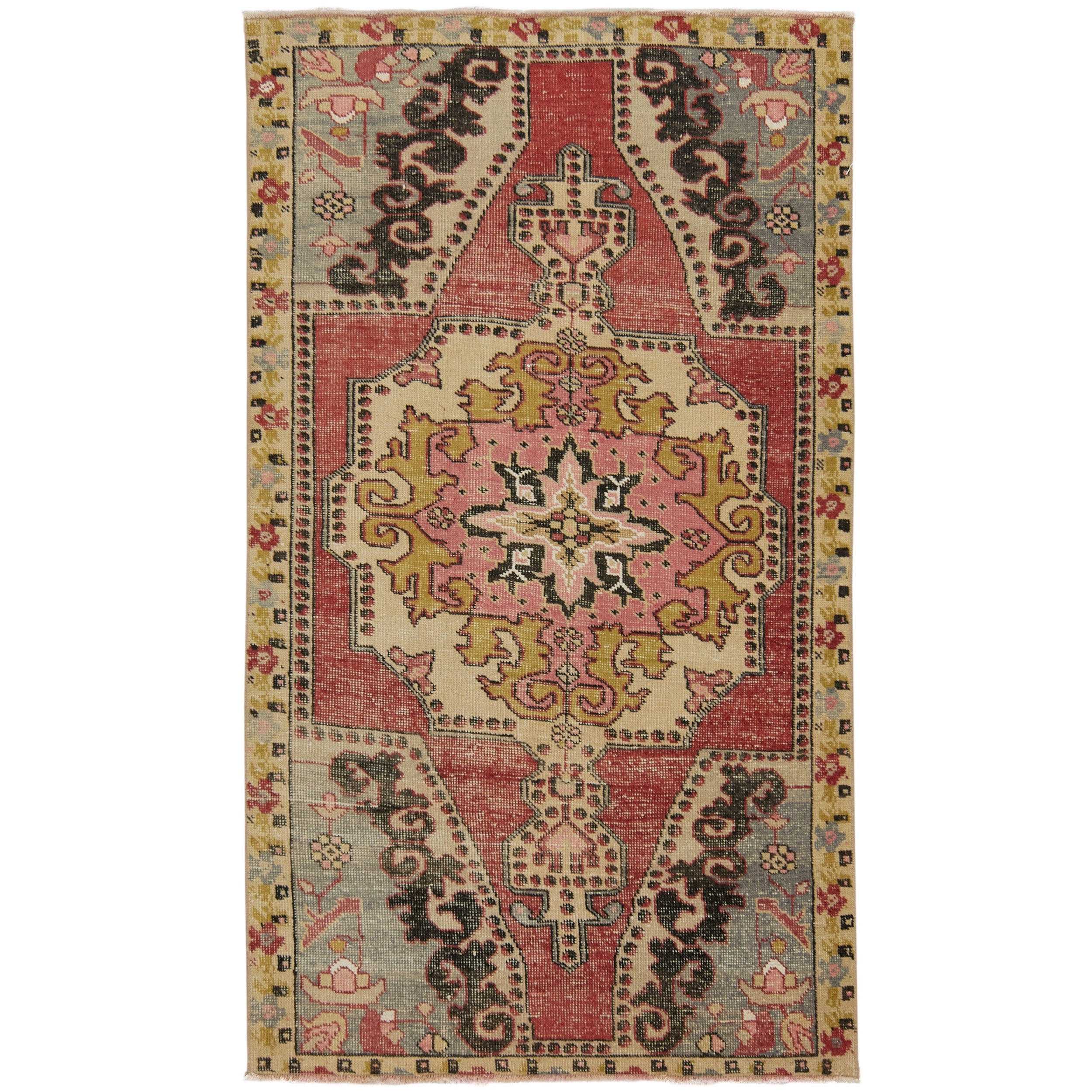 Door Mat Vintage, Door Mat Turkish, Door Mat Oushak, Vintage Rug, Mini store Rug, Small RugHand Made Rug,