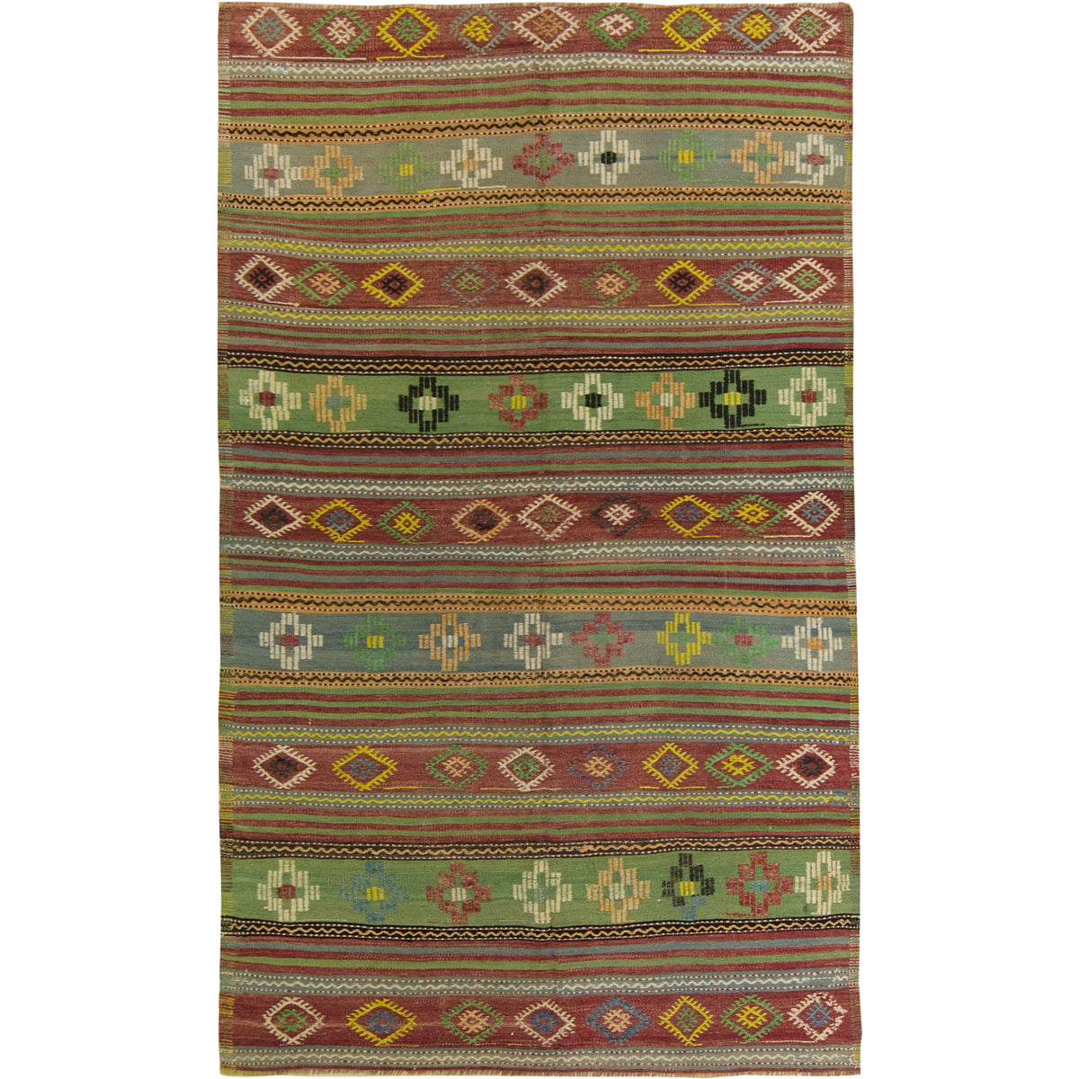 Yadira: Vintage Turkish Rug - Geometric elegance for your home. | Kuden Rugs