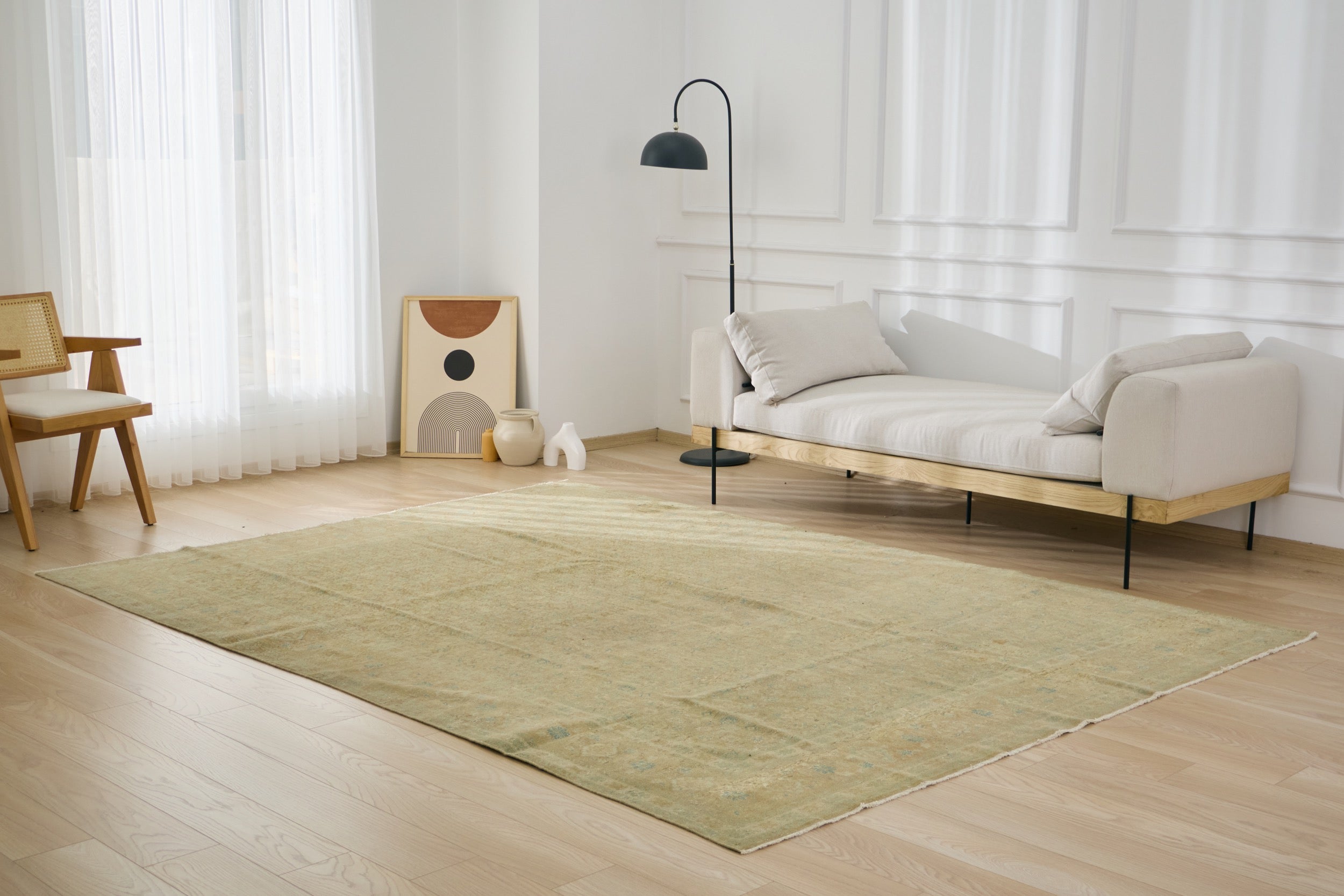 Zady - Beige Allover Pattern Sophistication | Kuden Rugs