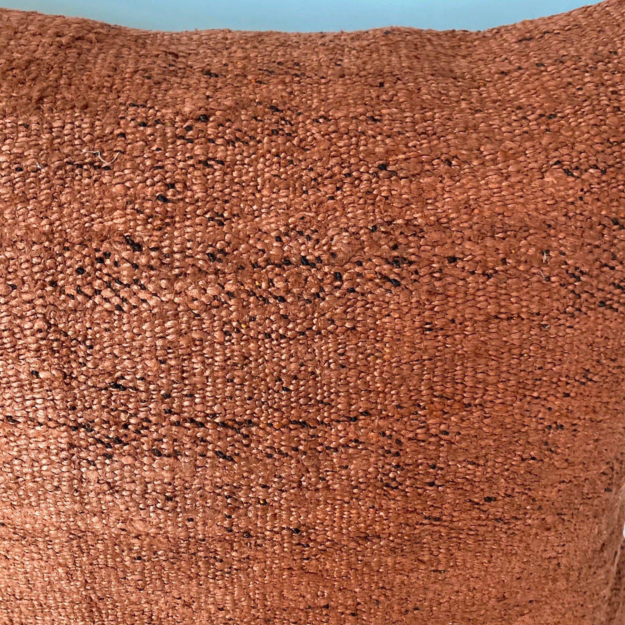 Ysabelle - Orange Hemp Pillow Cover