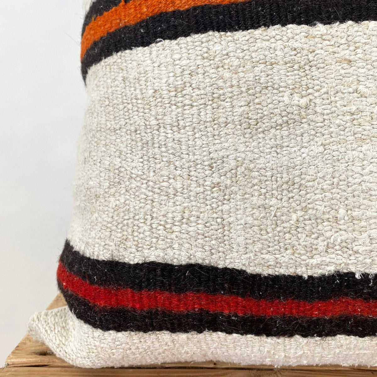 Sybil - White Hemp Pillow Cover