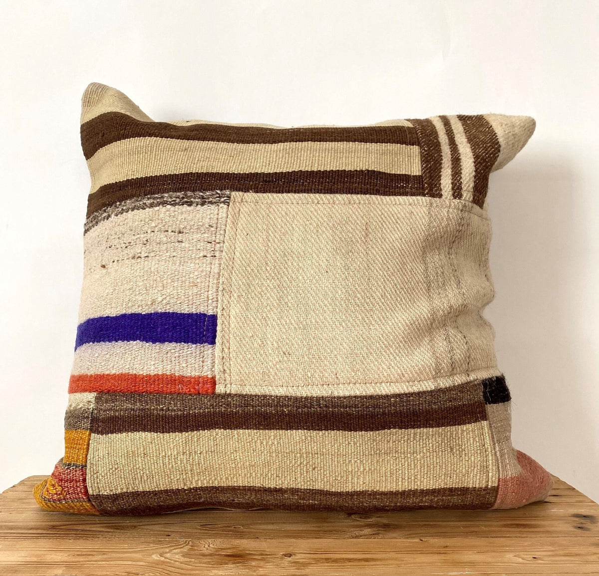 Yvette - Beige Kilim Pillow Cover