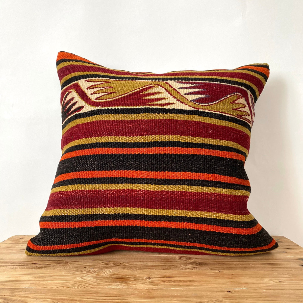 Lavena - Red Kilim Pillow Cover