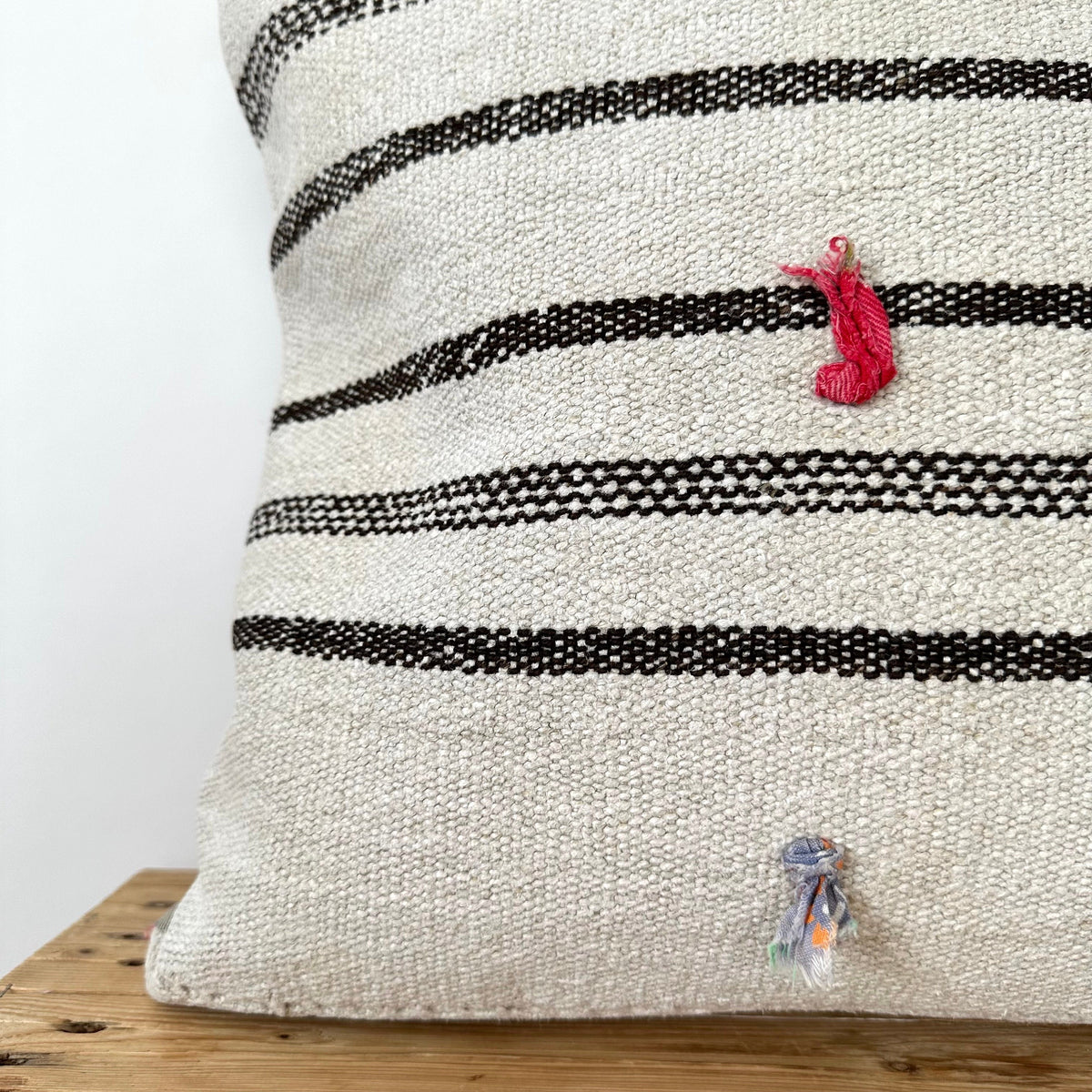 Toril - White Hemp Pillow Cover