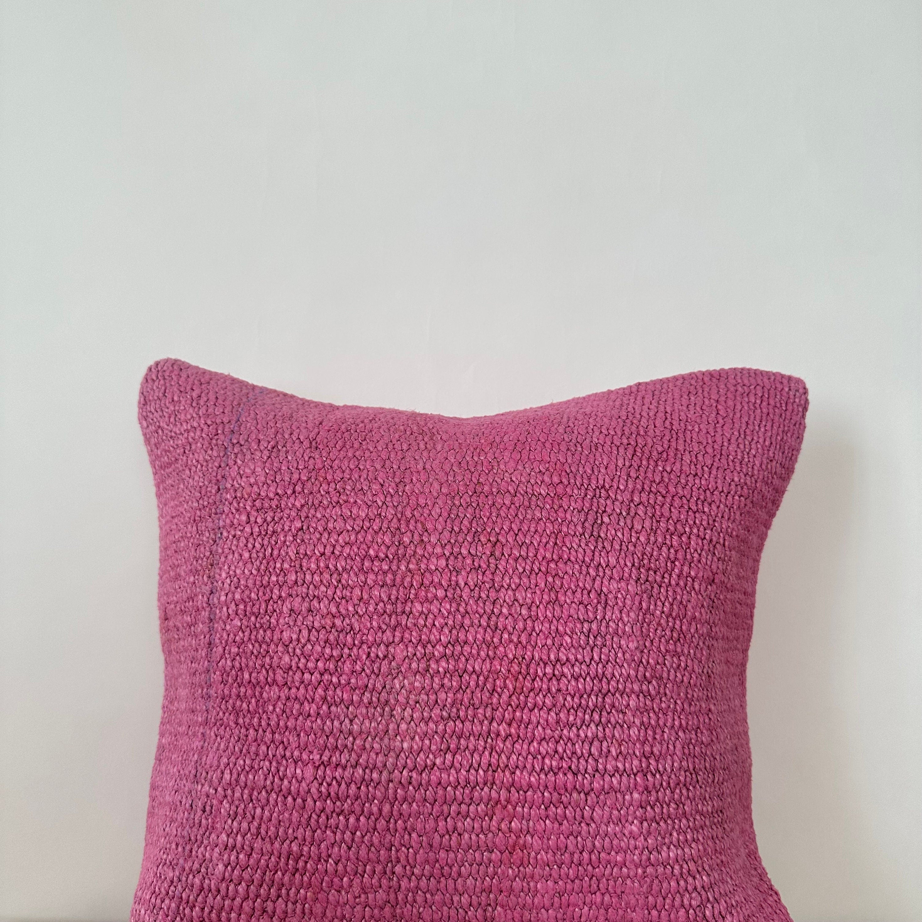 Yvanna - Pink Hemp Pillow Cover