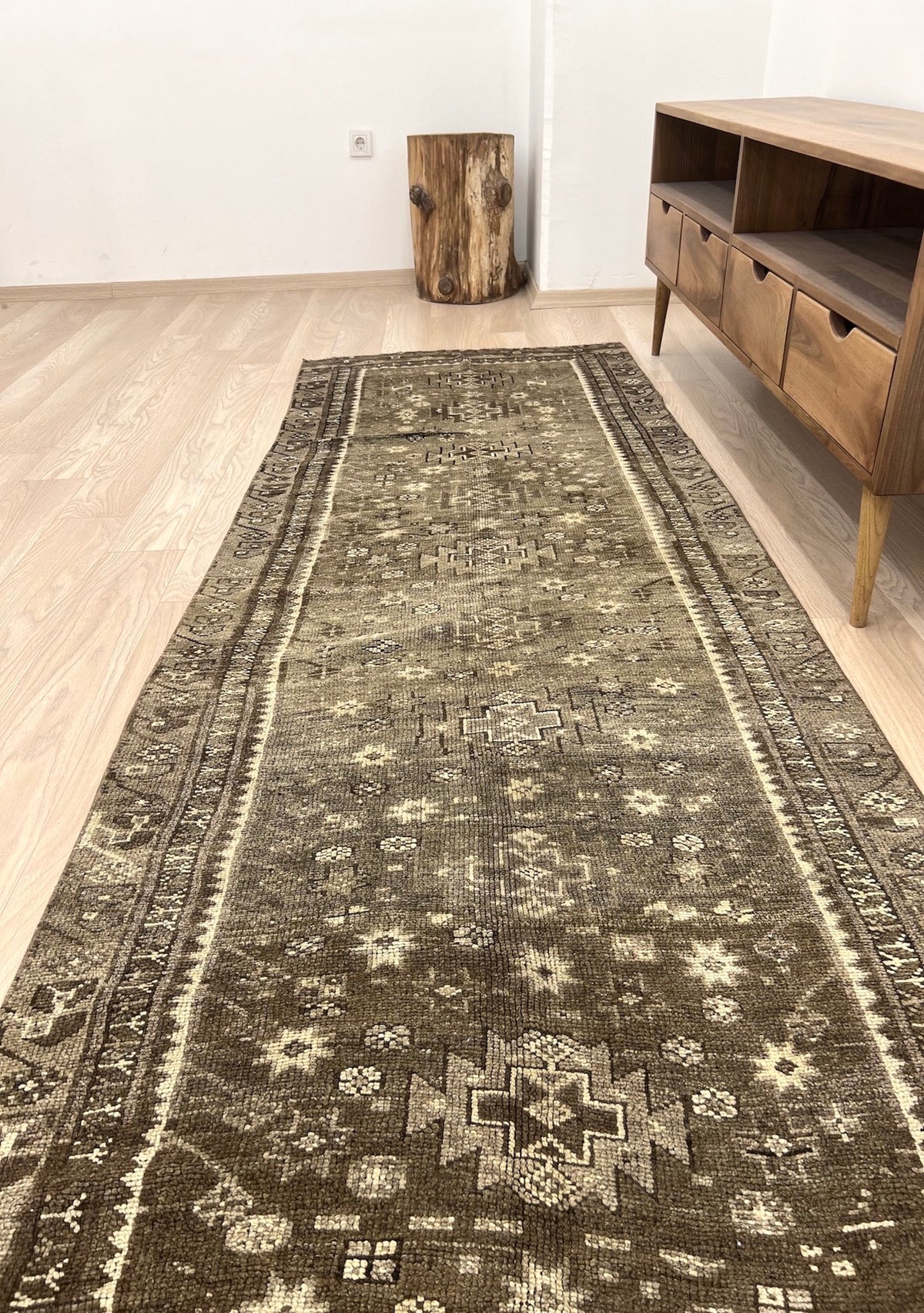 Kourtney - Vintage Turkish Rug Runner - kudenrugs