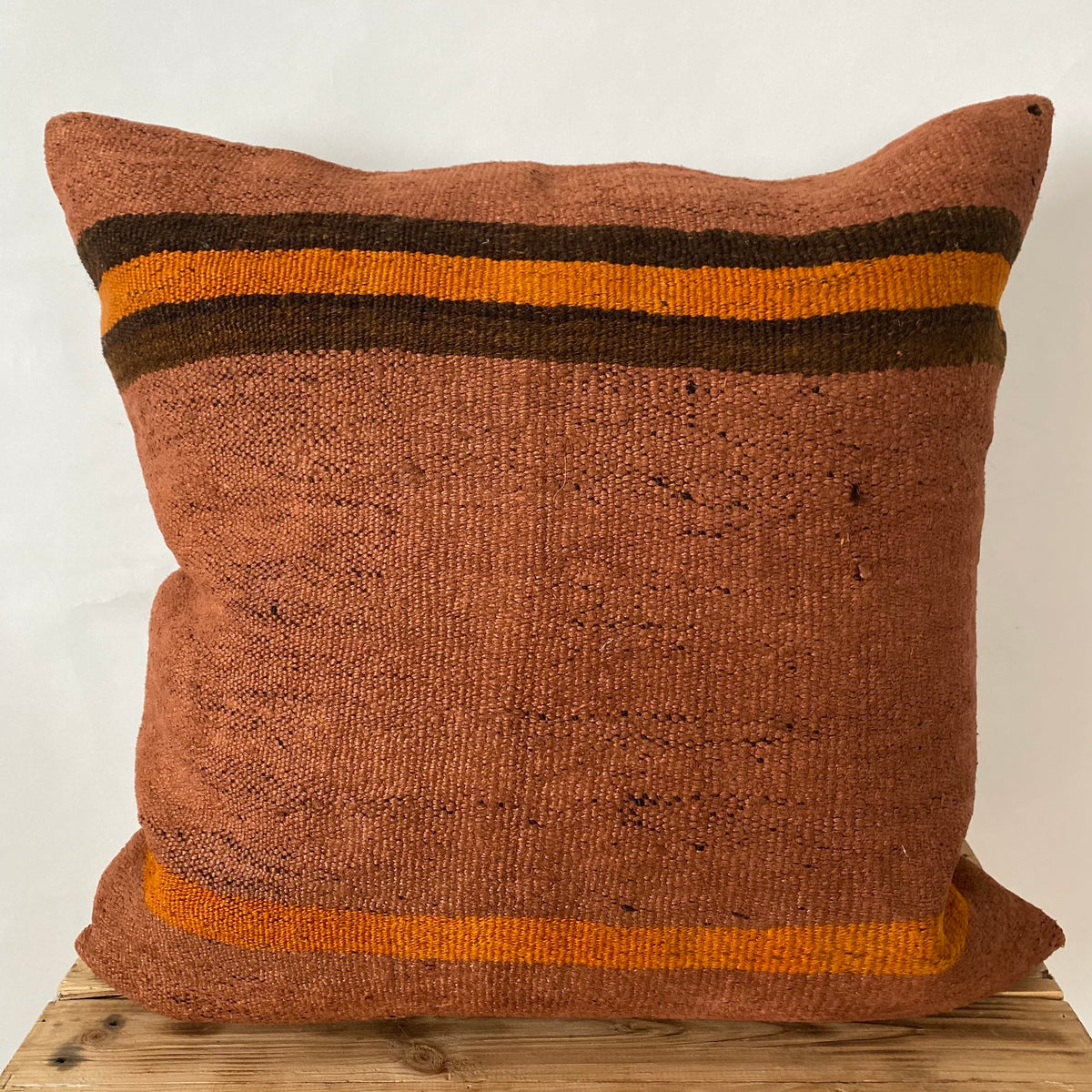 Alettah - Brick Hemp Pillow Cover - kudenrugs