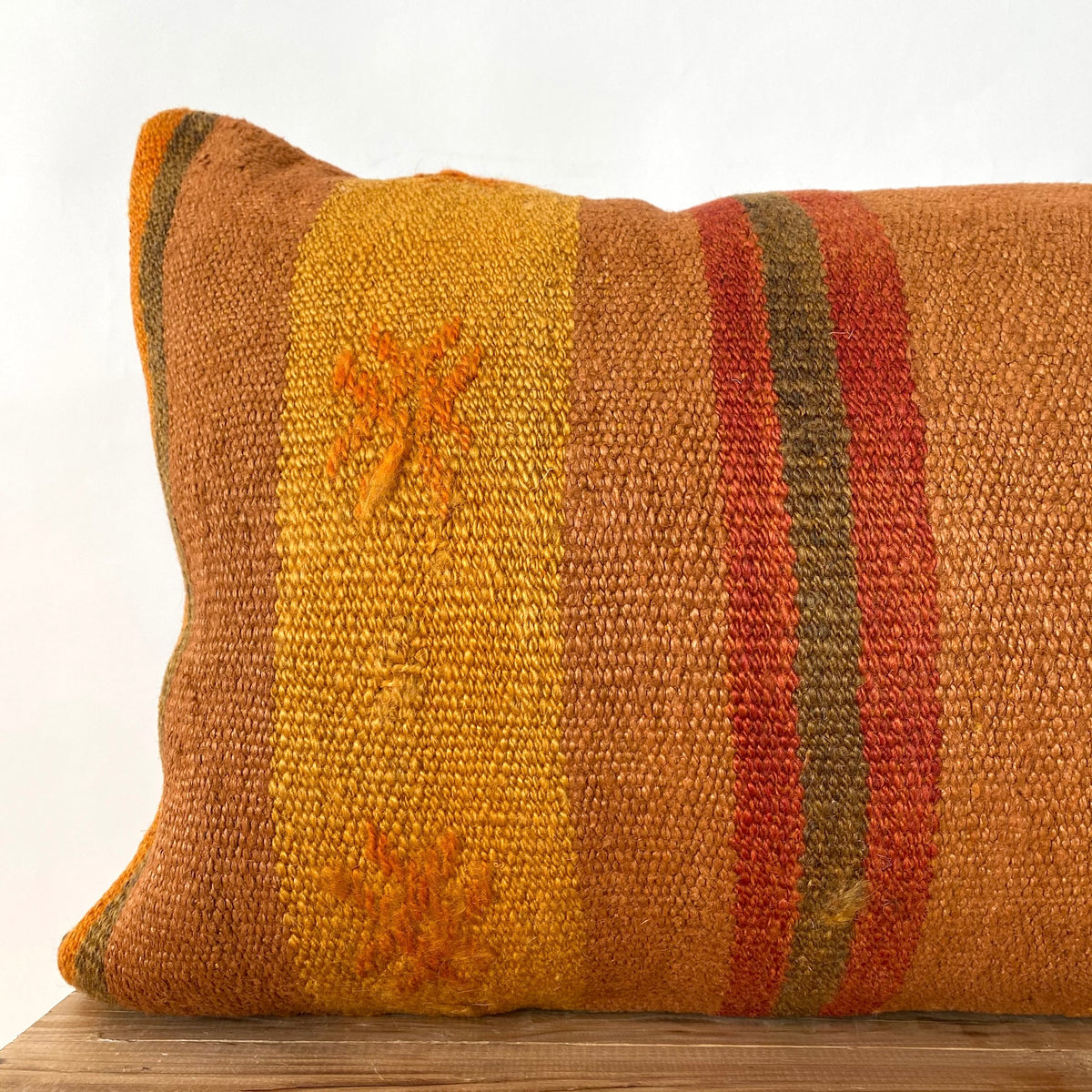 Chauntel - Brick Hemp Pillow Cover - kudenrugs