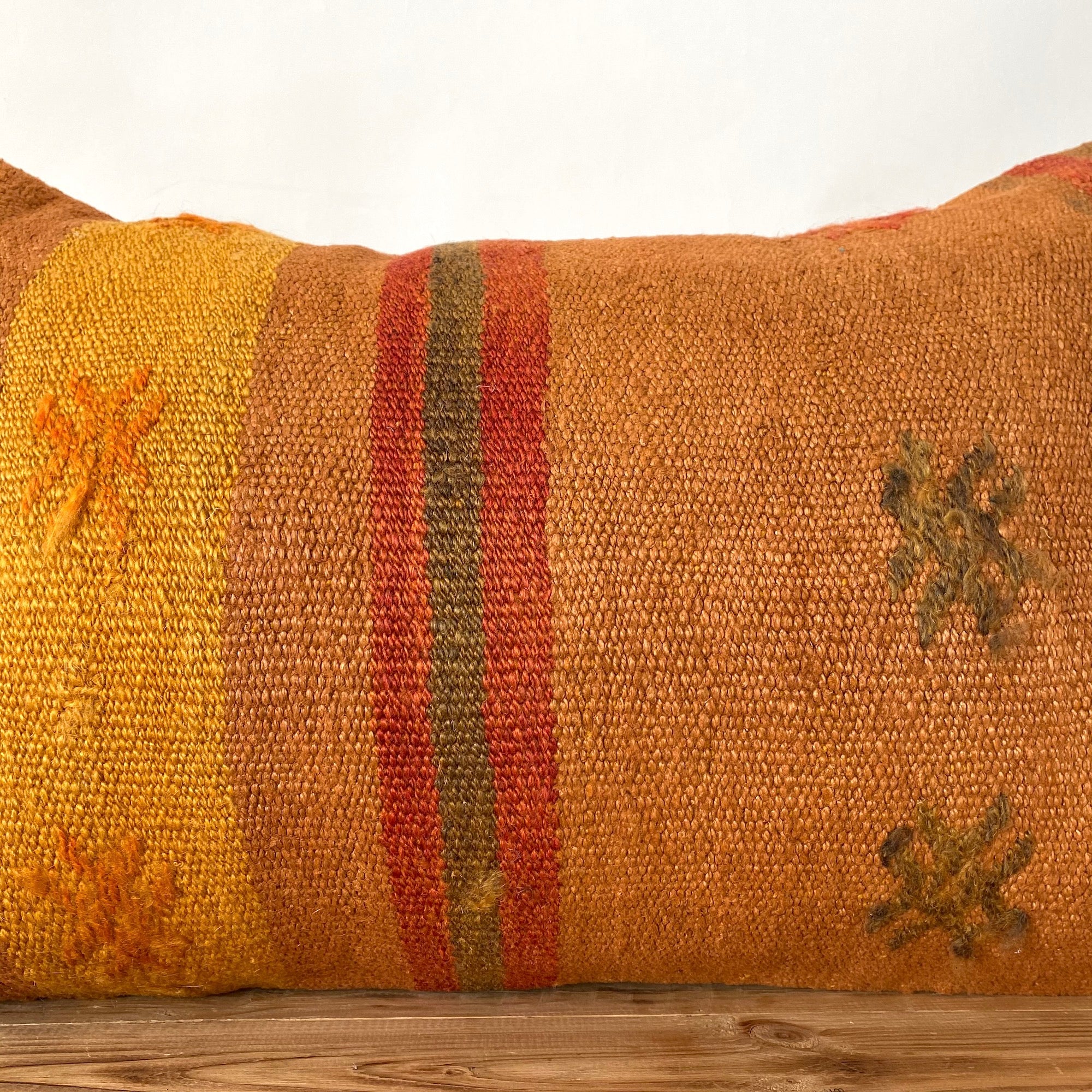 Chauntel - Brick Hemp Pillow Cover - kudenrugs