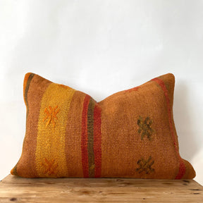 Chauntel - Brick Hemp Pillow Cover - kudenrugs
