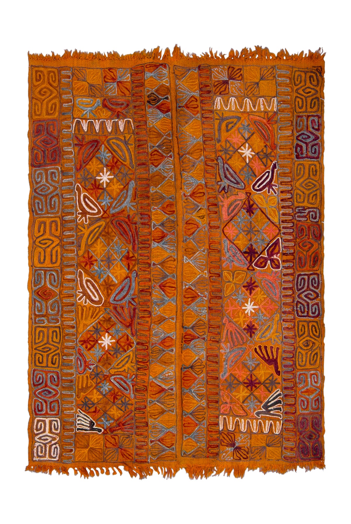 Udelle - Multi Color Turkish Kilim Rug - kudenrugs