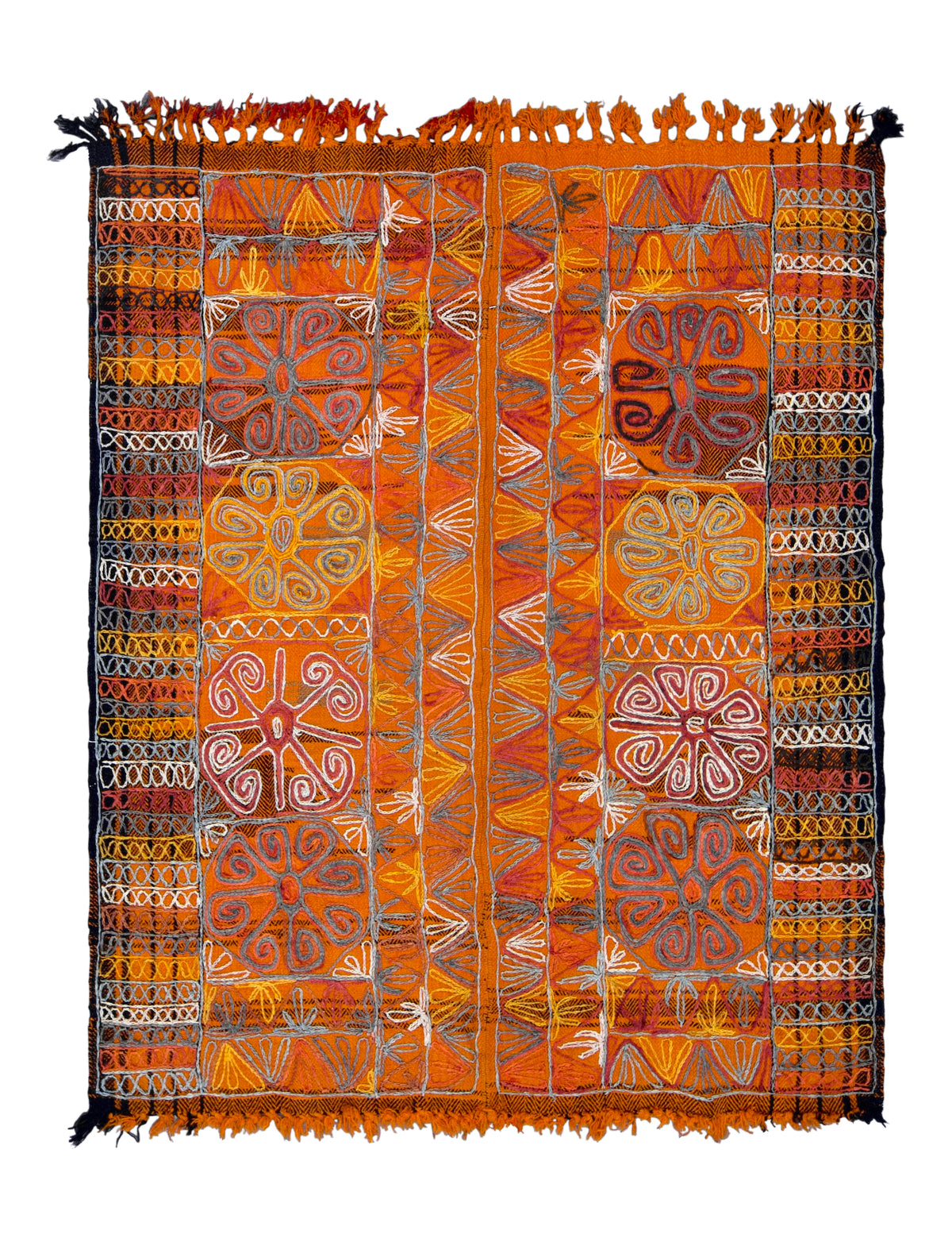 Uriana - Multi Color Turkish Kilim Rug - kudenrugs