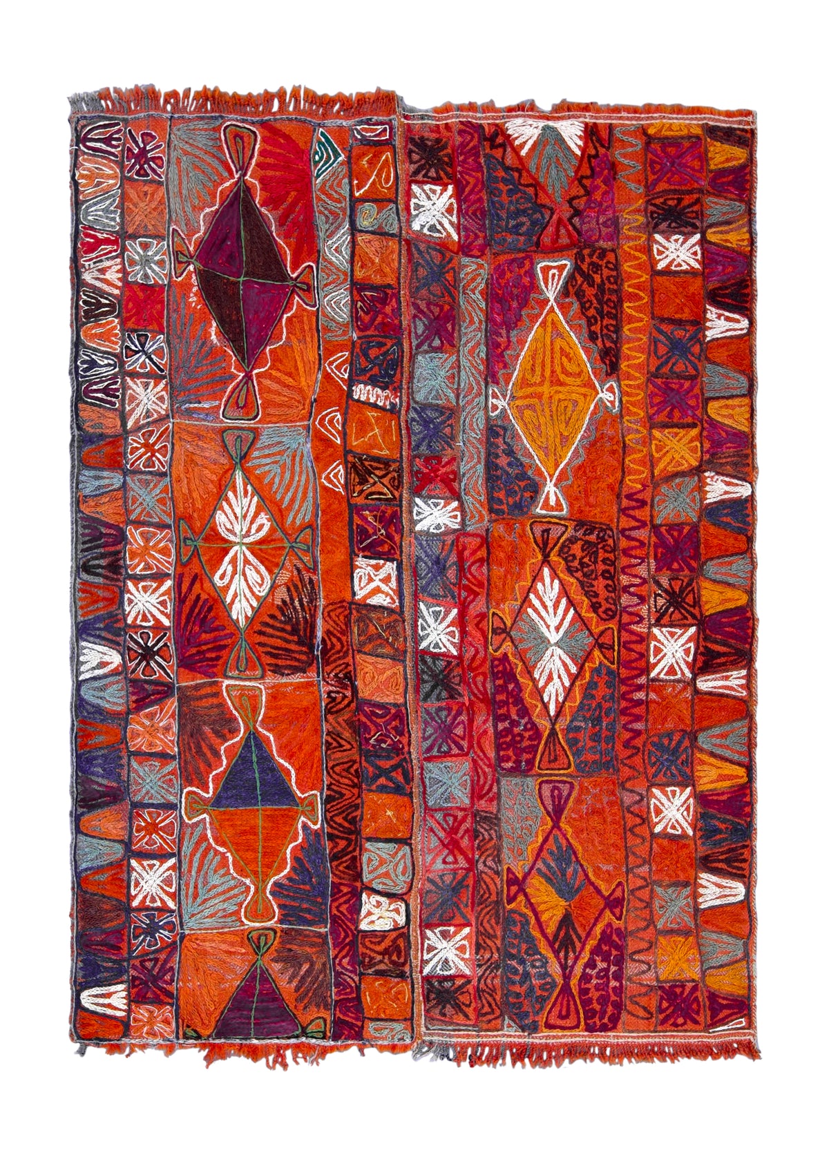 Urvasi - Multi Color Turkish Kilim Rug - kudenrugs