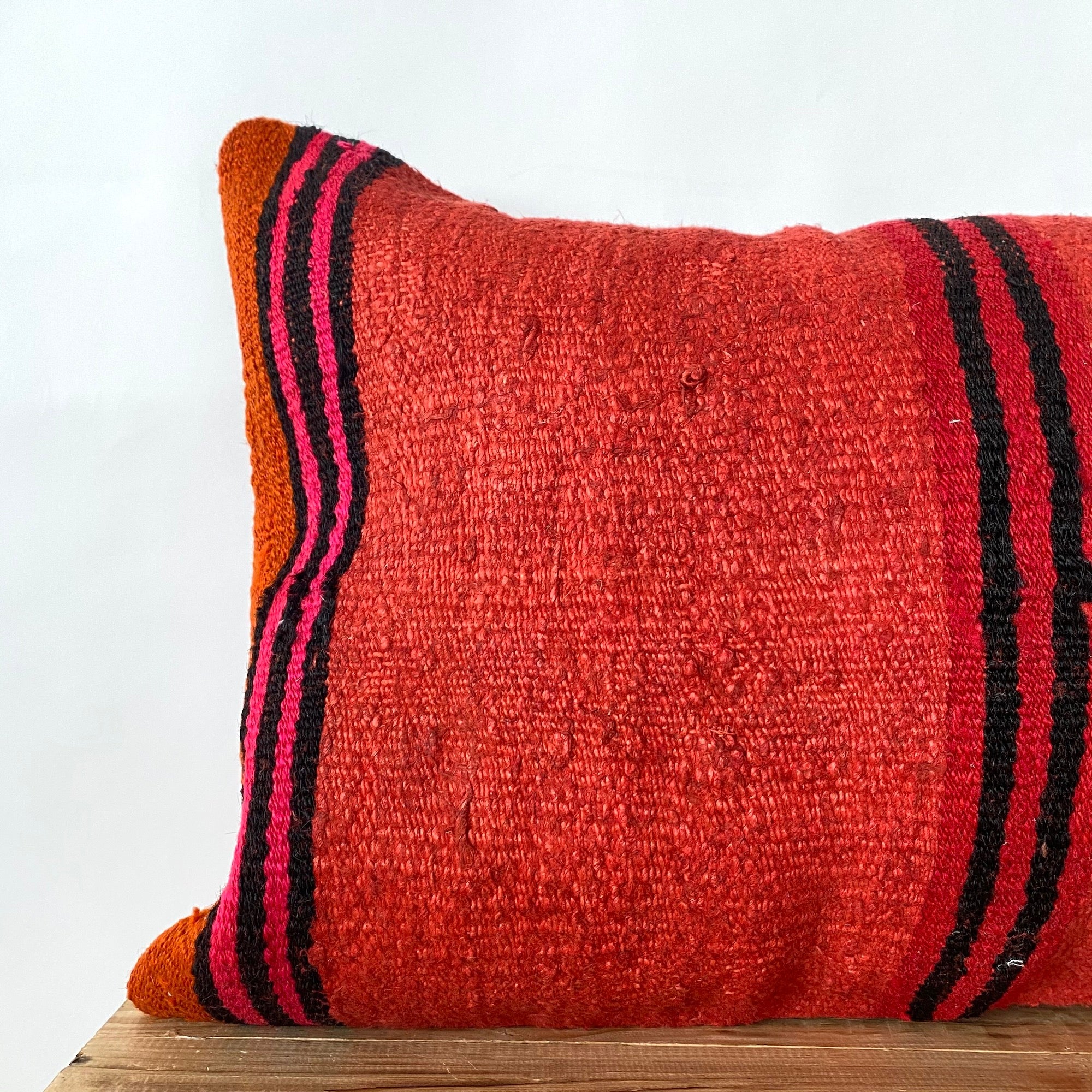Cindeigh - Red Hemp Pillow Cover - kudenrugs