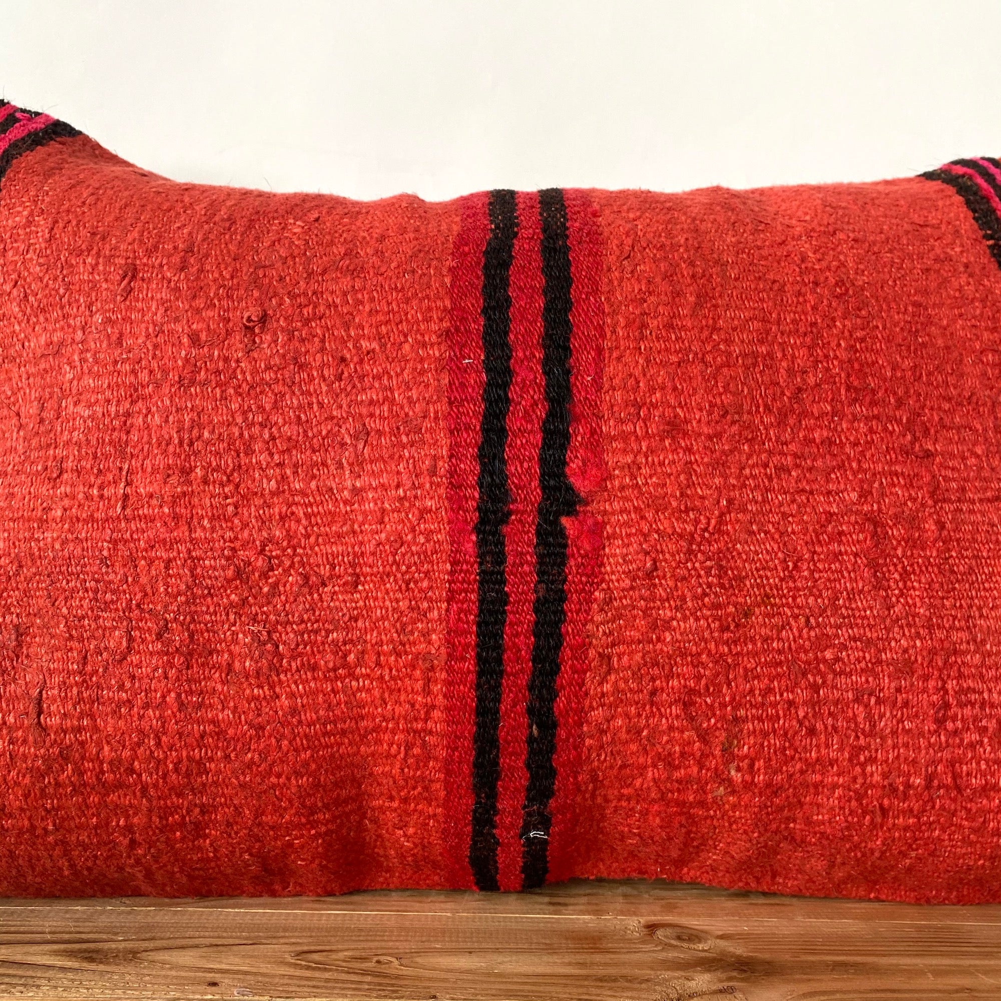 Cindeigh - Red Hemp Pillow Cover - kudenrugs