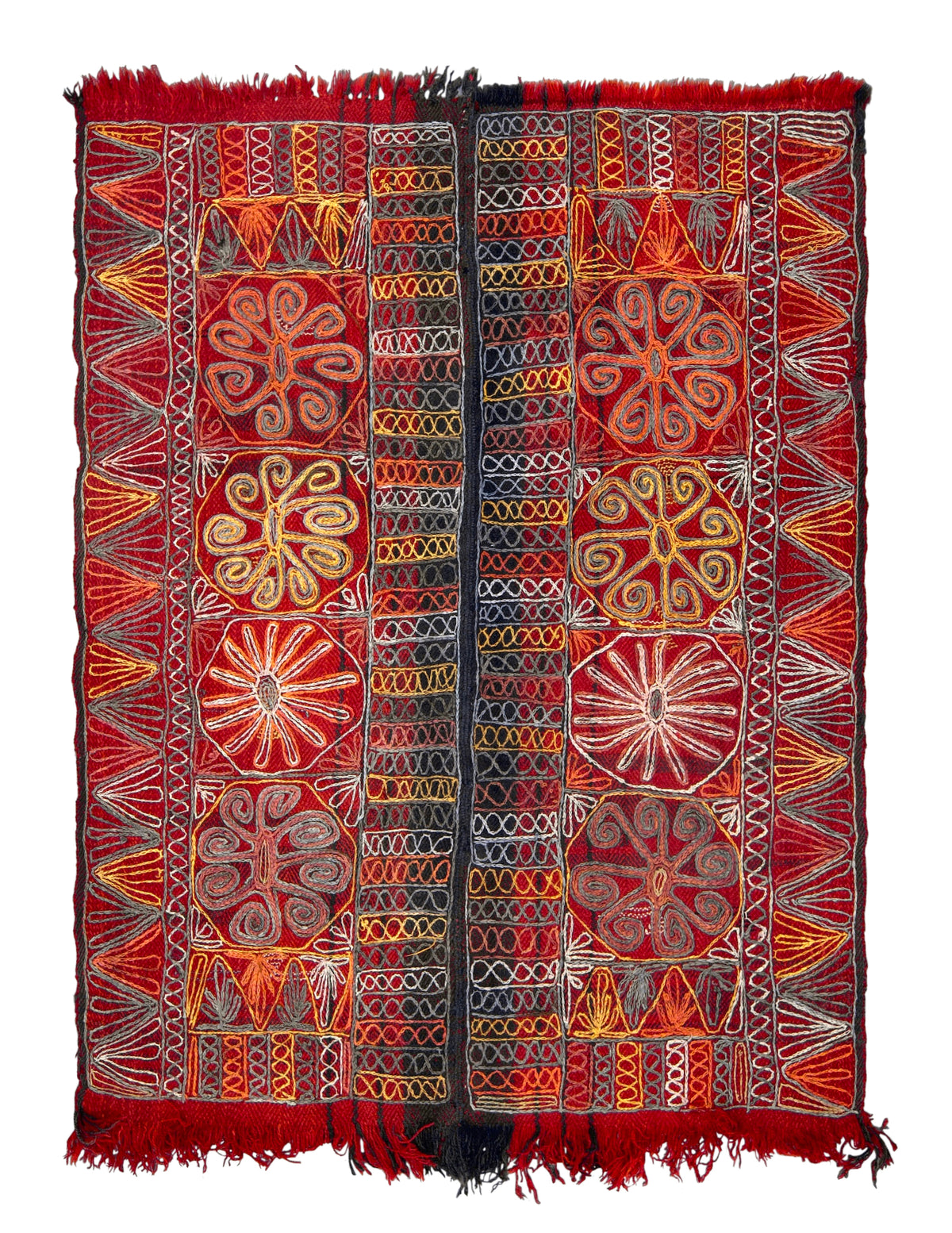 Allix - Multi Color Turkish Kilim Rug - kudenrugs