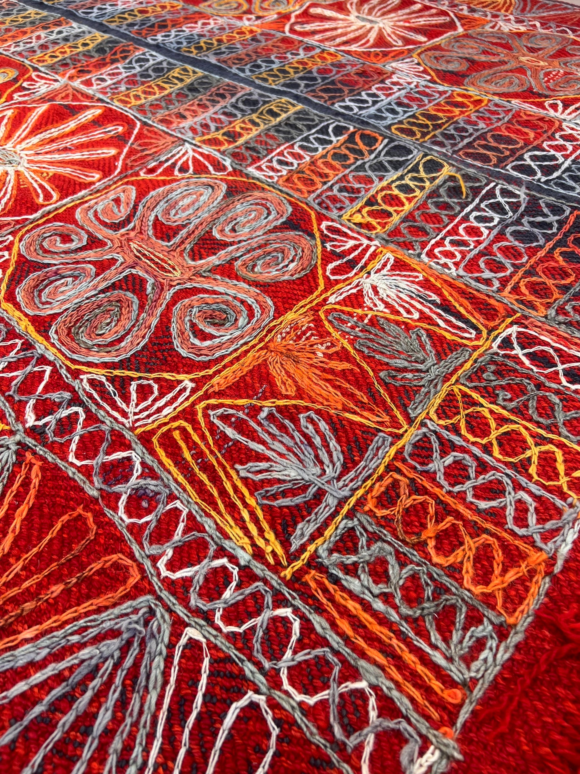 Allix - Multi Color Turkish Kilim Rug - kudenrugs
